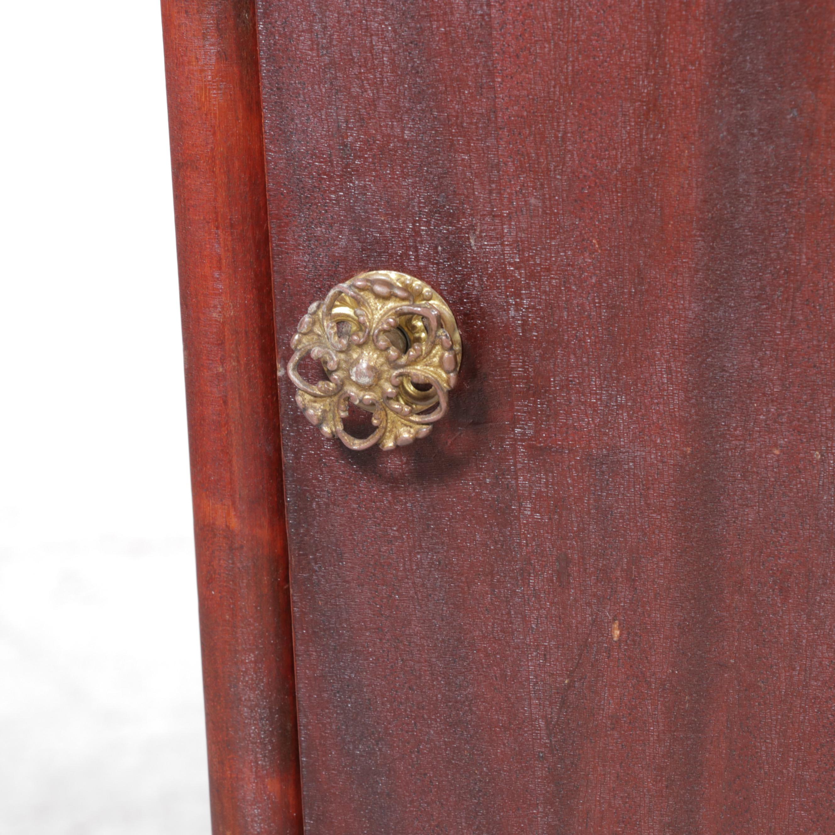 Late Victorian Mahongany-Finished Sheet Music Cabinet, Early 20th Century