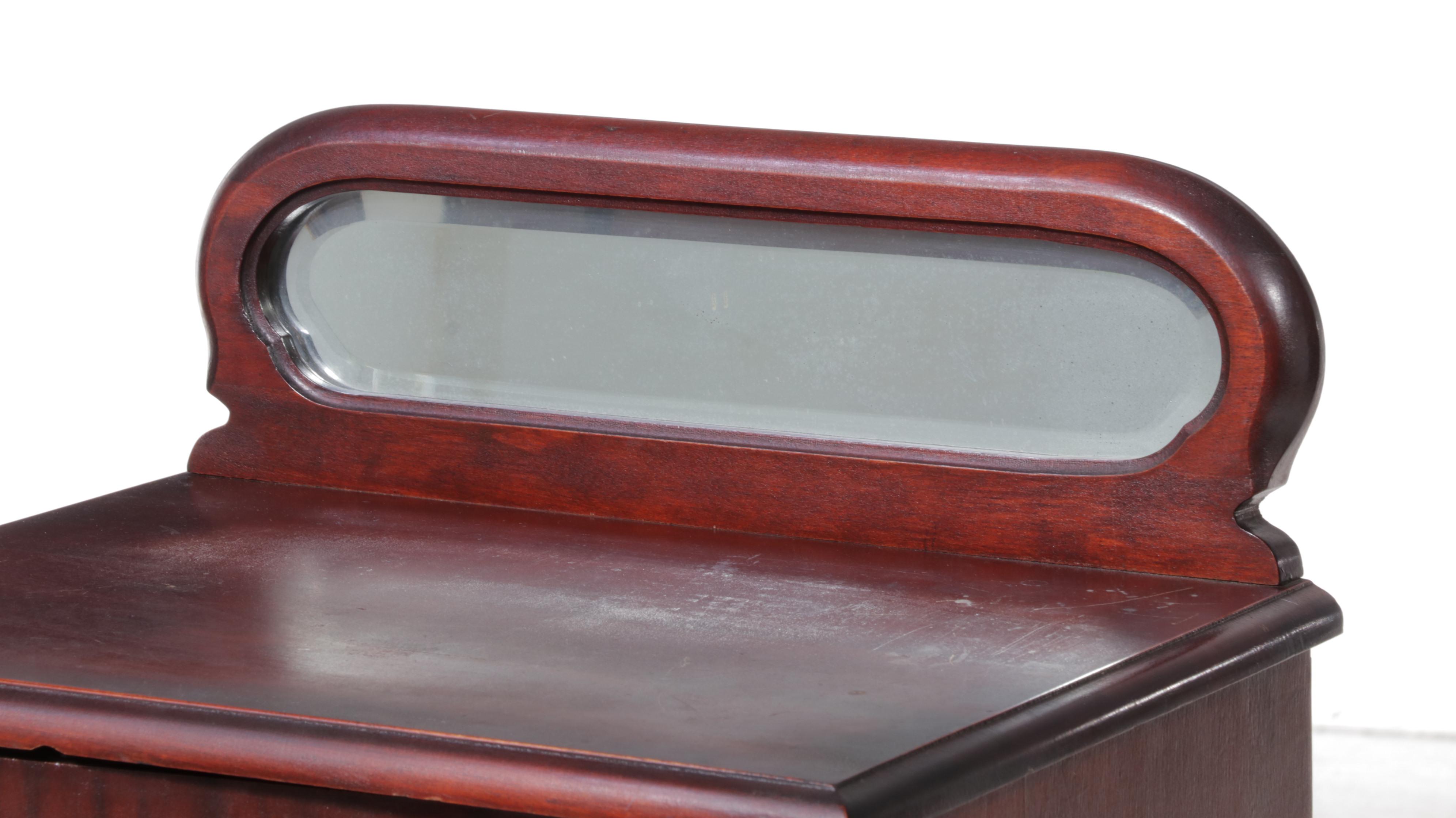 Late Victorian Mahongany-Finished Sheet Music Cabinet, Early 20th Century