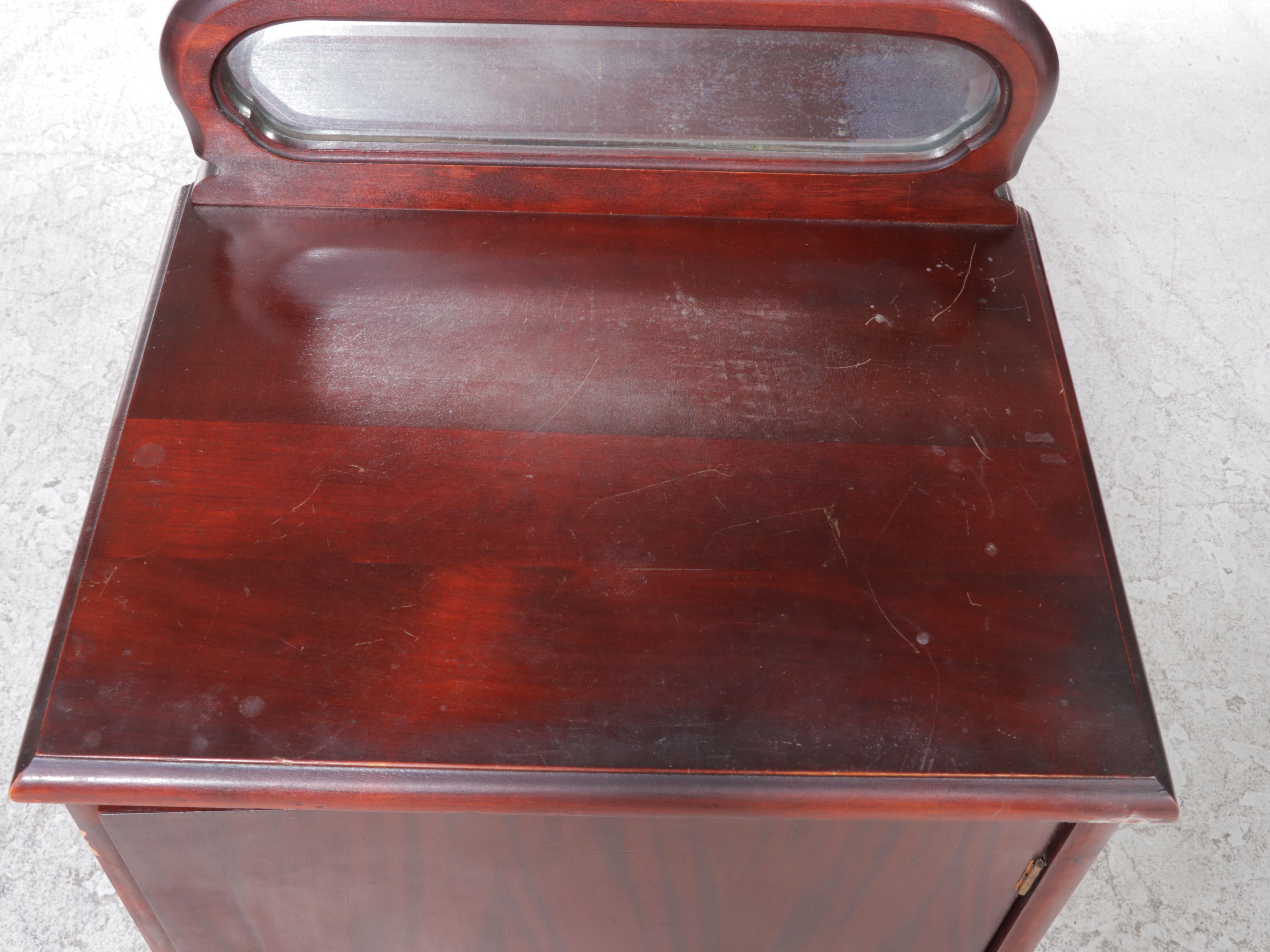 Late Victorian Mahongany-Finished Sheet Music Cabinet, Early 20th Century