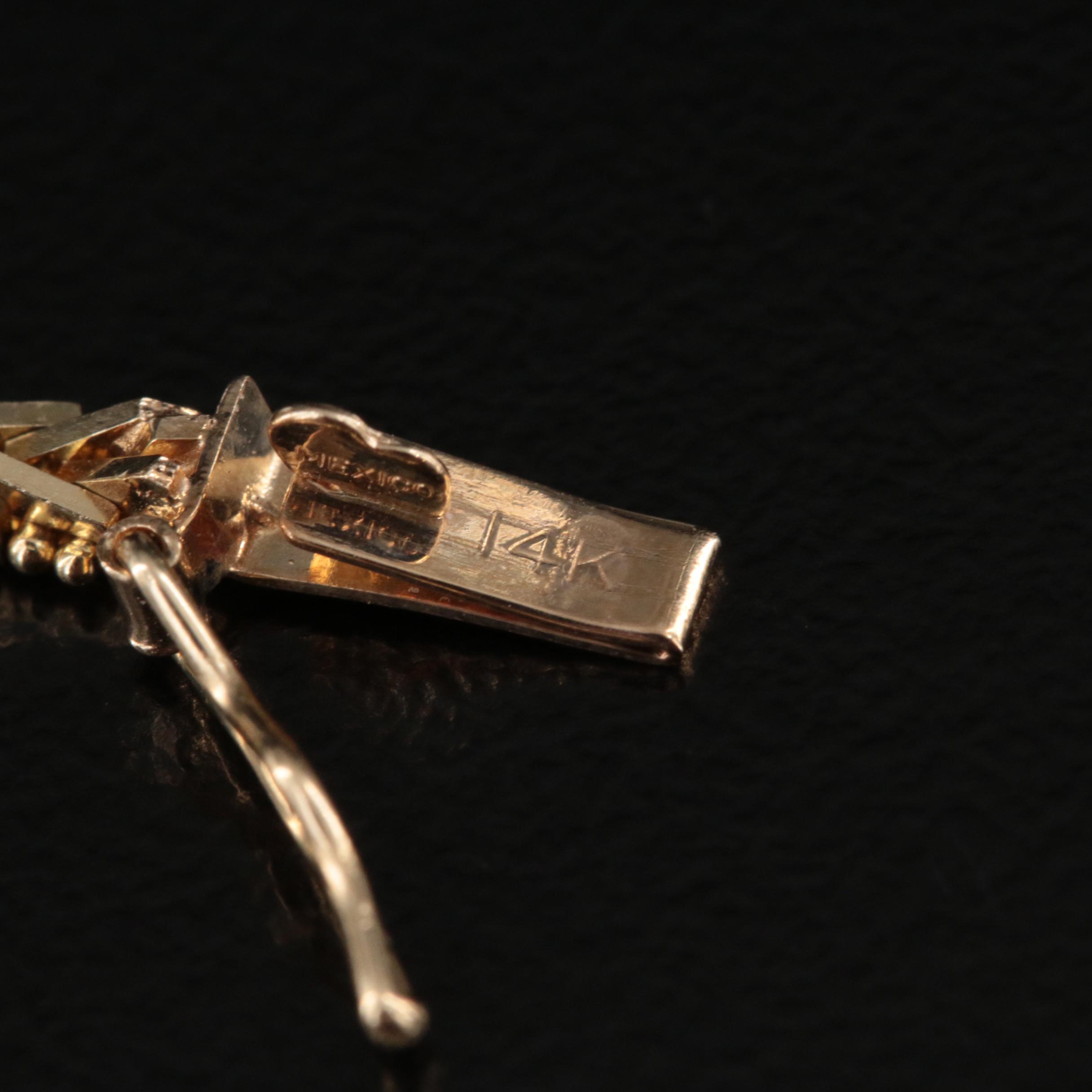 14K Peridot Stations on Riccio Chain Bracelet