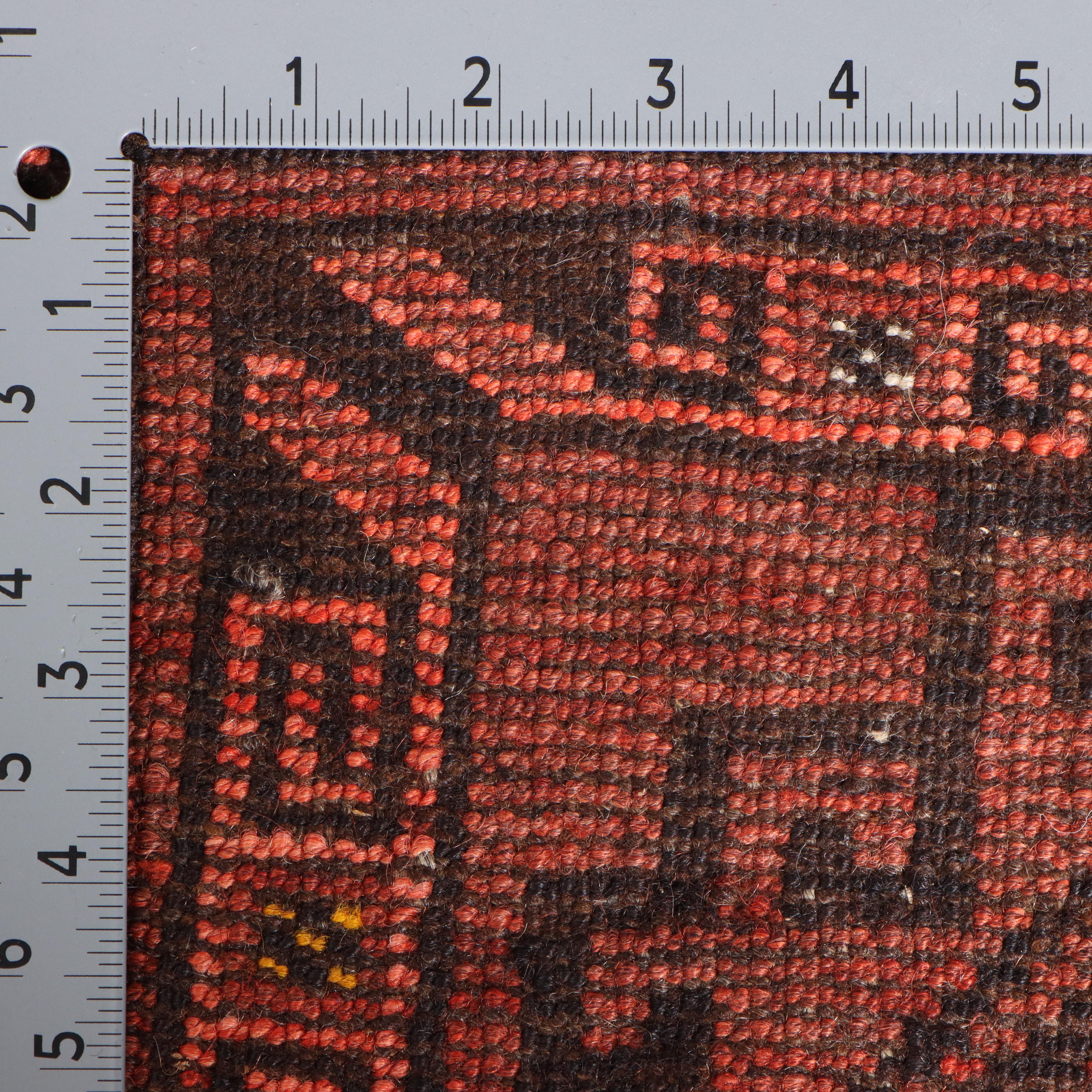 3'7 x 5'3 Hand-Knotted Afghan Turkmen Ersari Area Rug