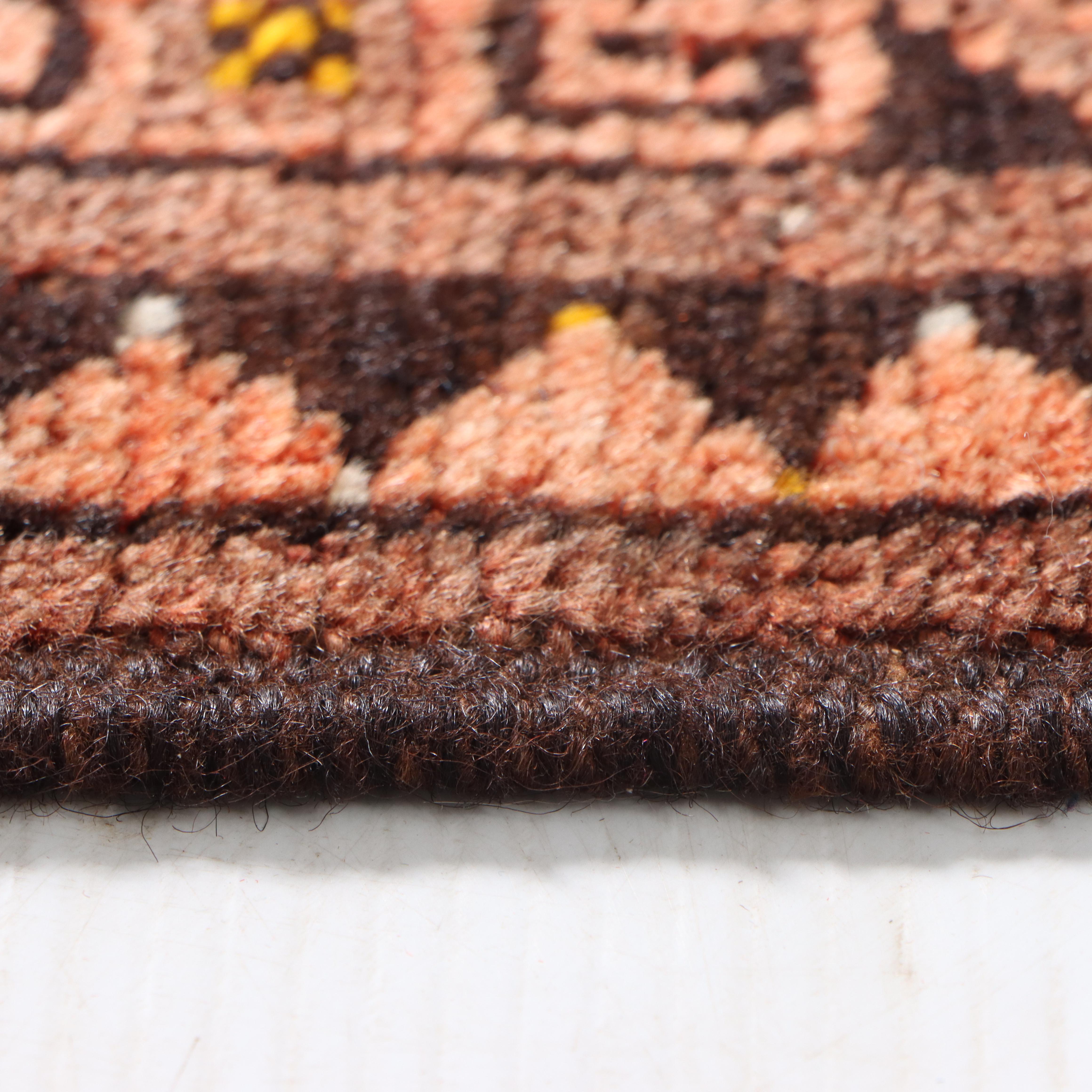 3'7 x 5'3 Hand-Knotted Afghan Turkmen Ersari Area Rug