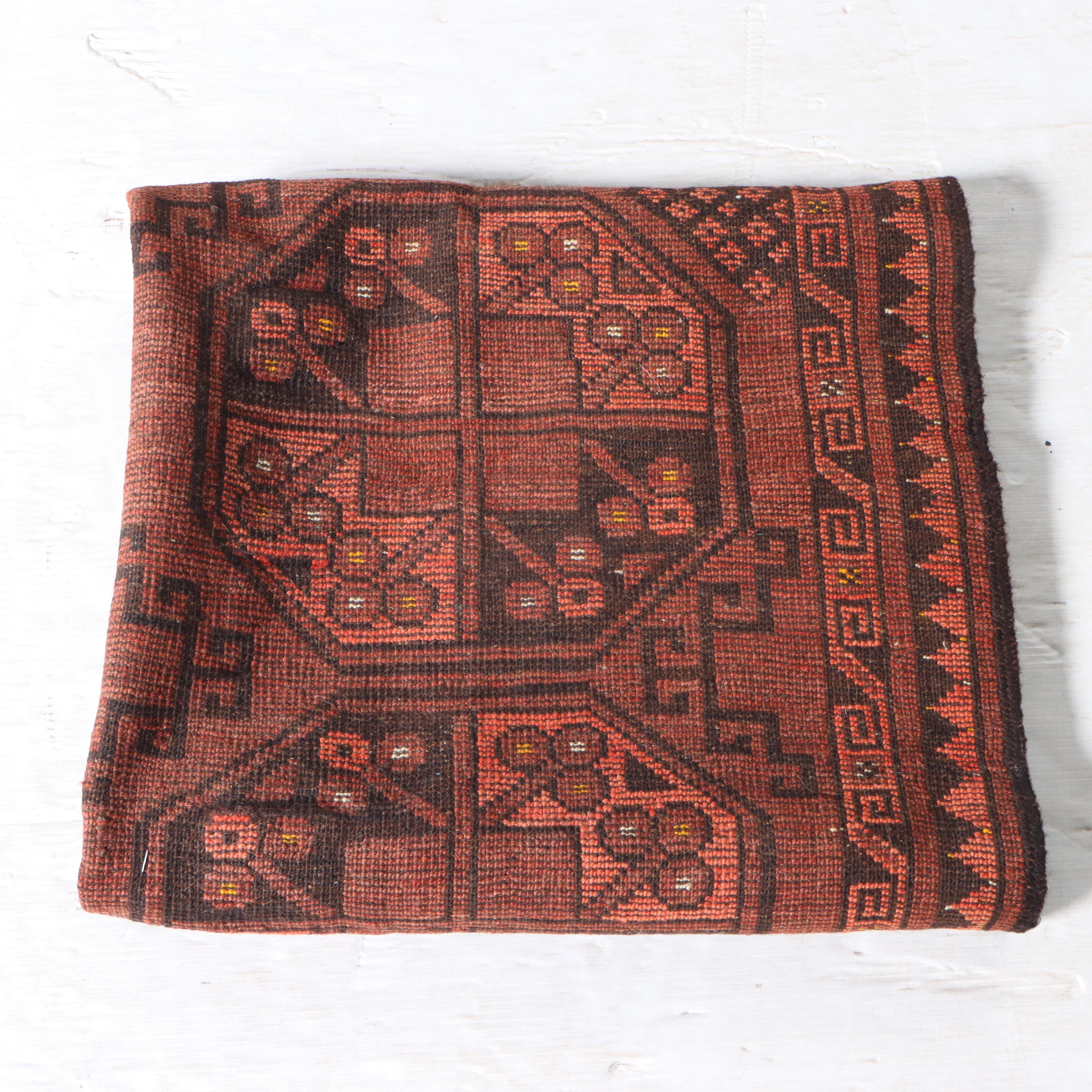 3'7 x 5'3 Hand-Knotted Afghan Turkmen Ersari Area Rug