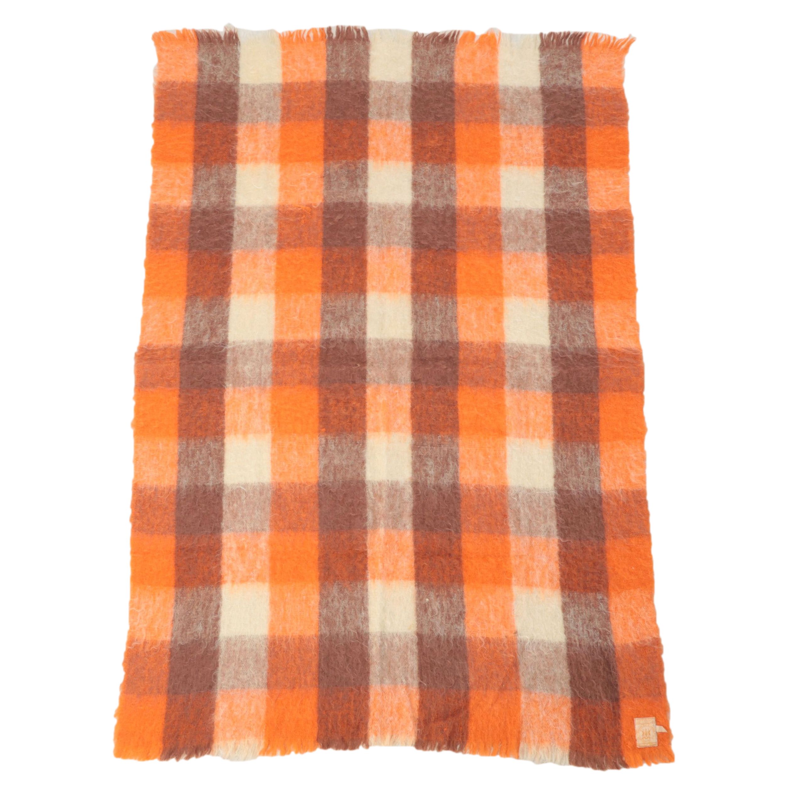 Hudson's Bay Company Scottish Mohair Check Throw Blanket