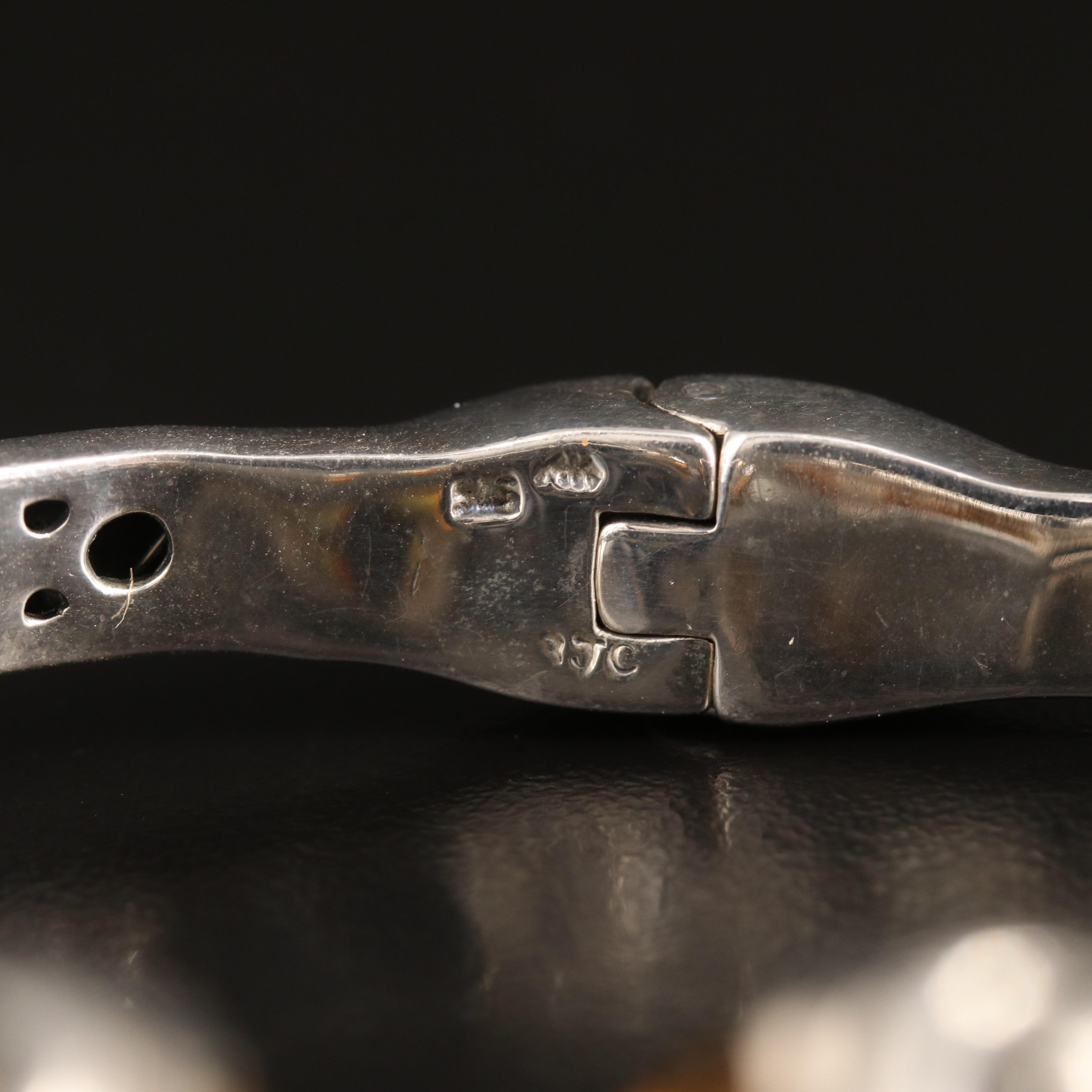 Samuel Benham Sterling Citrine and Garnet Cuff with 14K Accents