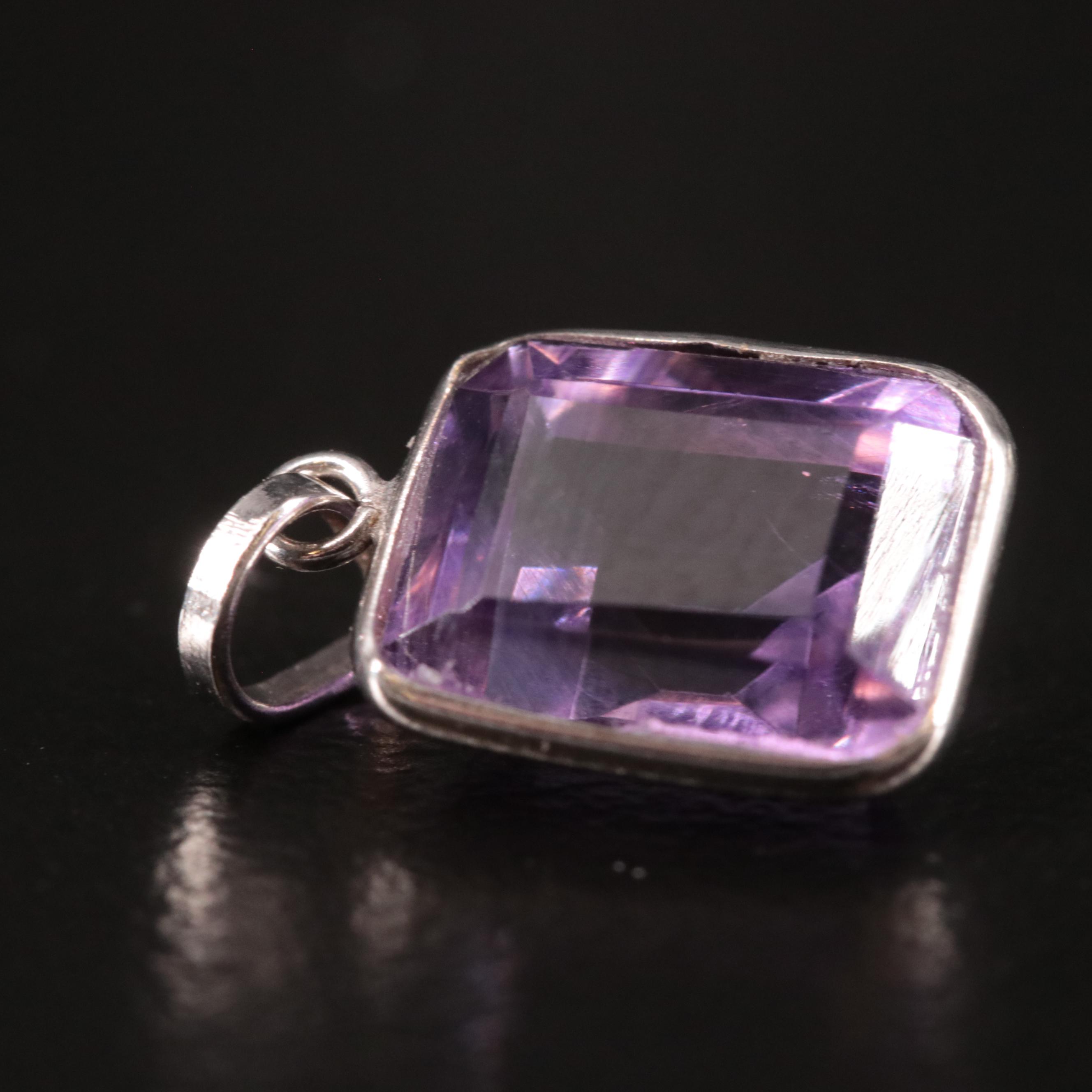14K Amethyst Pendant
