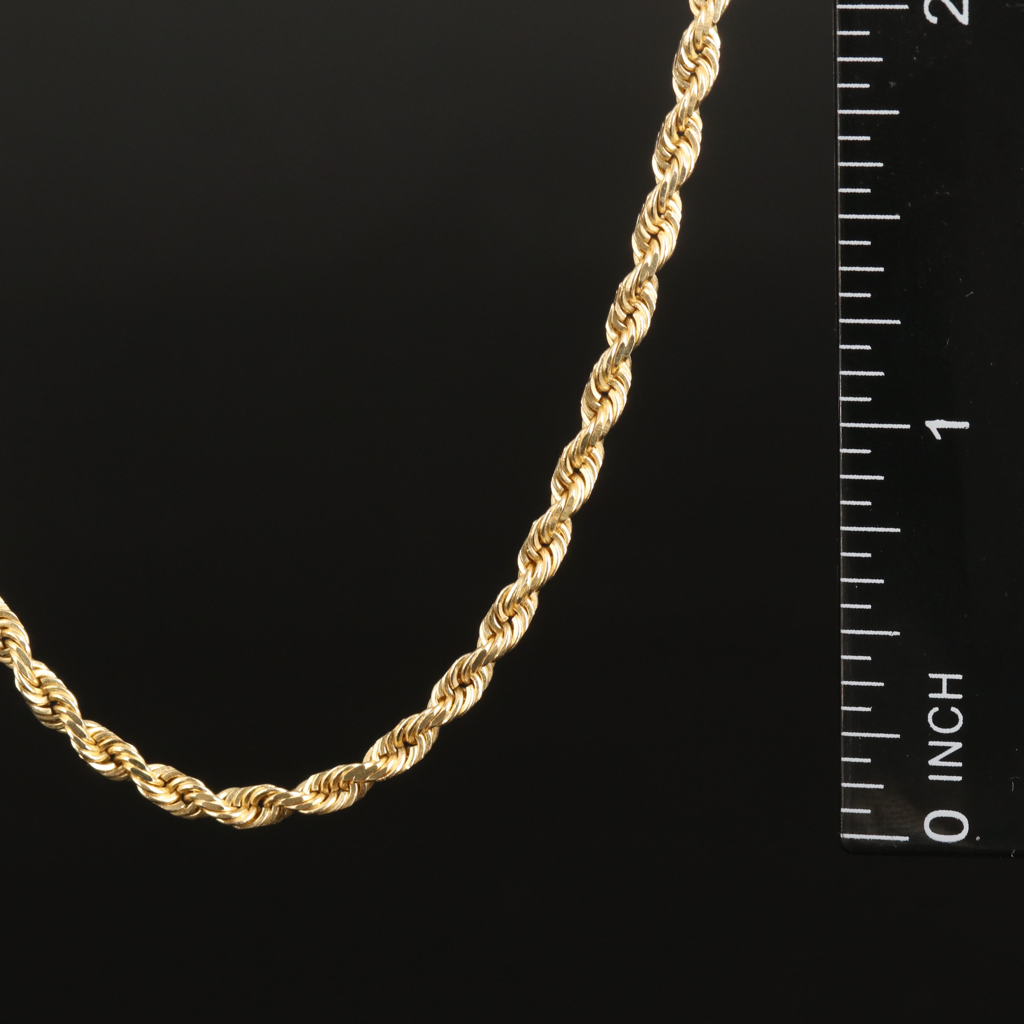 14K Rope Chain Necklace