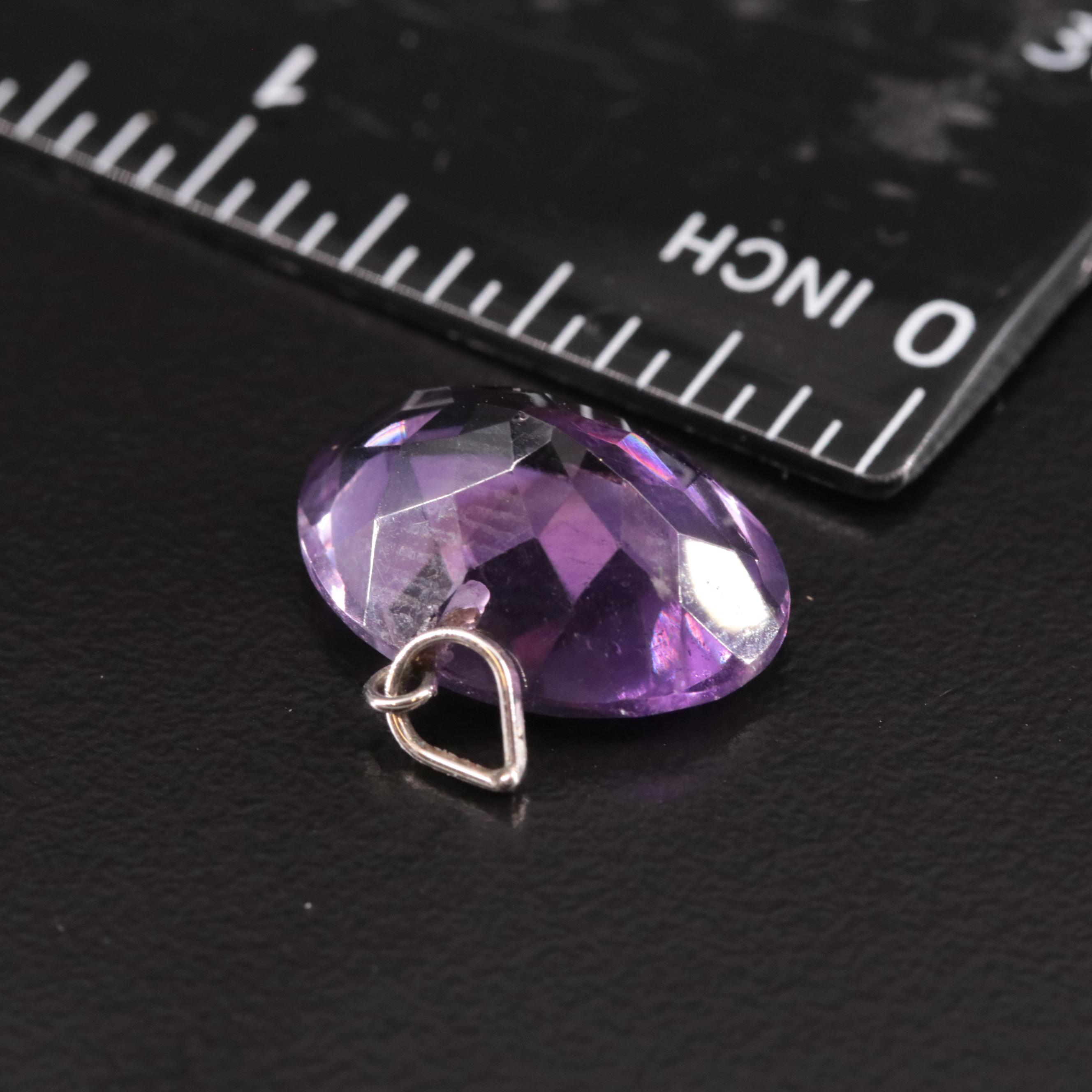 14K Amethyst Pendant