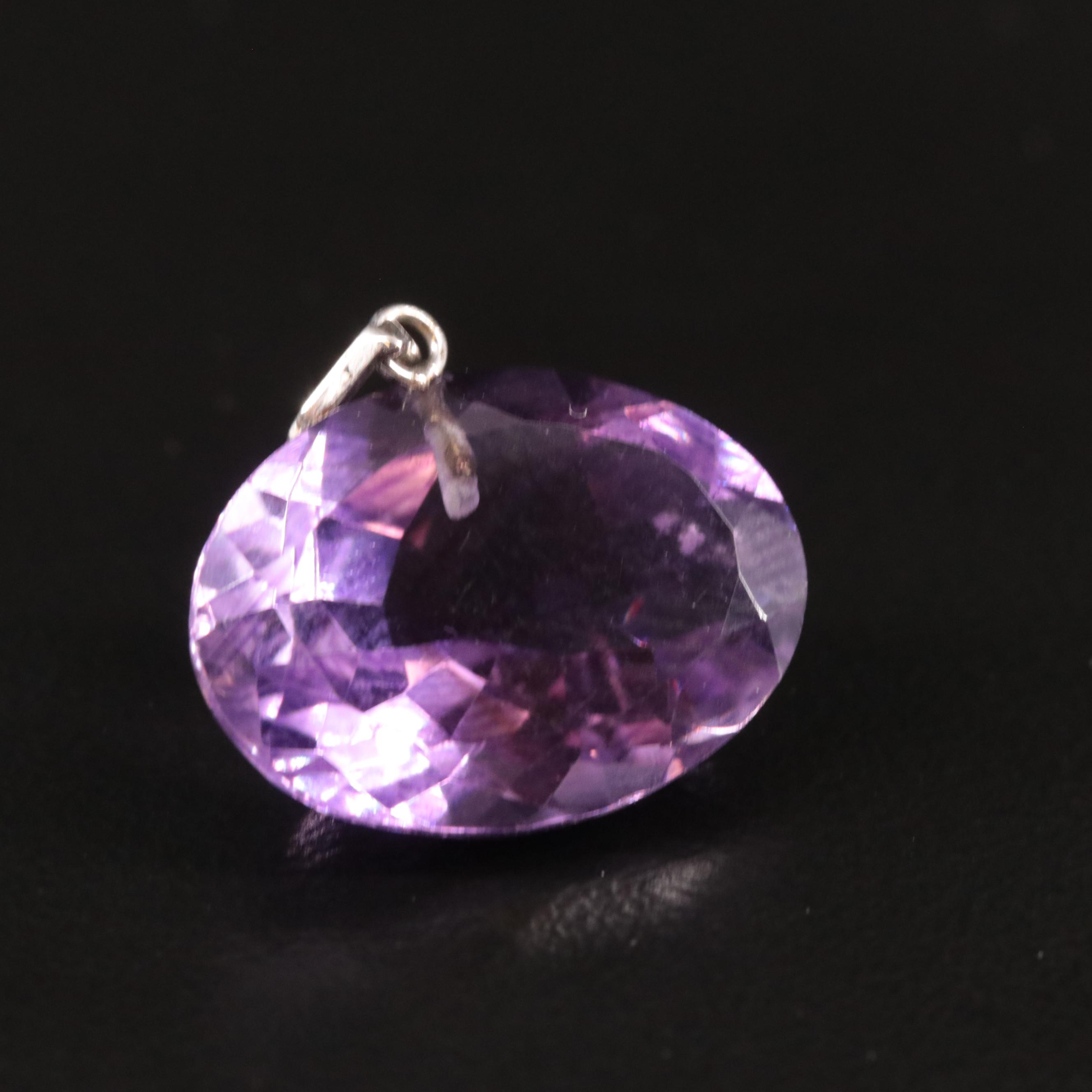 14K Amethyst Pendant