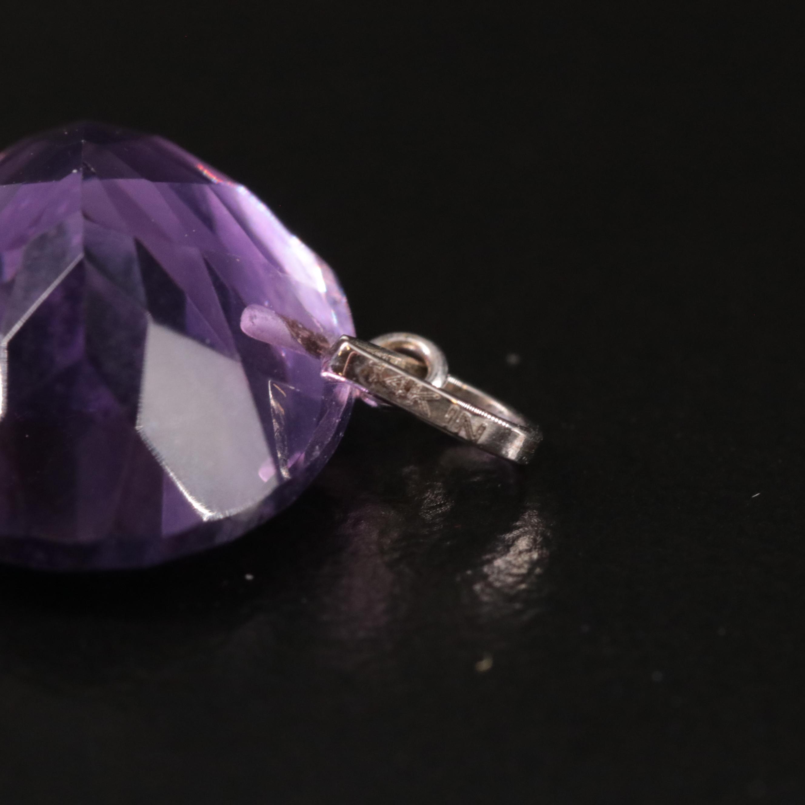14K Amethyst Pendant