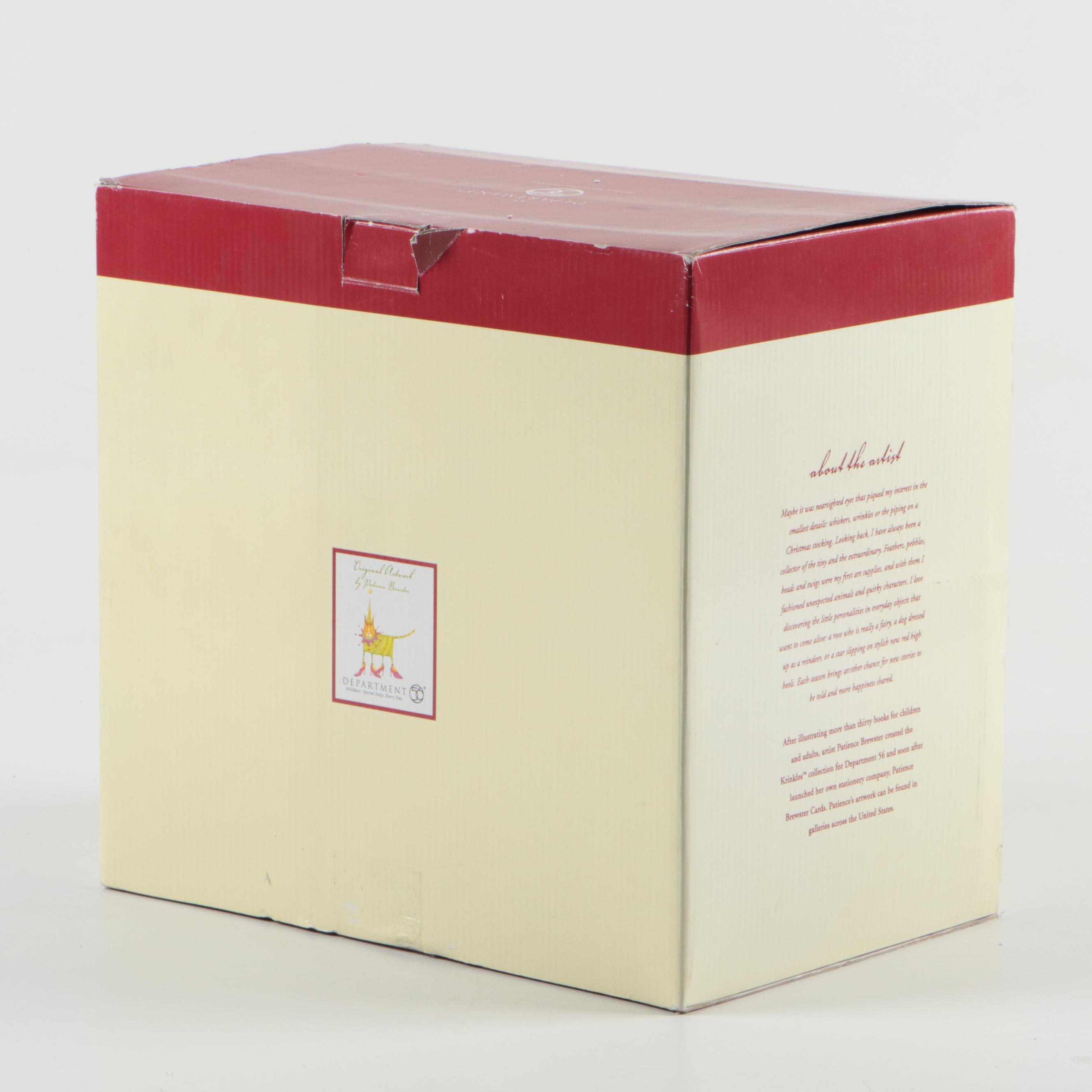 Department 56 Patience Brewster "Christmas Krinkles" Cat Dish