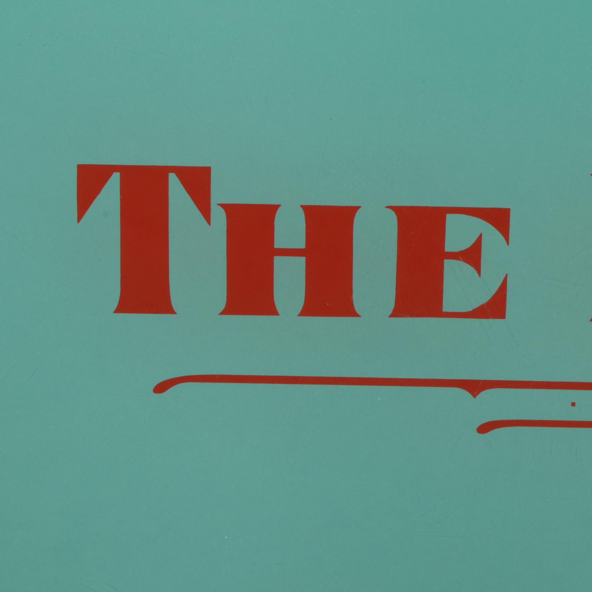 Holden Hotel Stenciled Glass Pane Transom Window Sign, Circa 1915