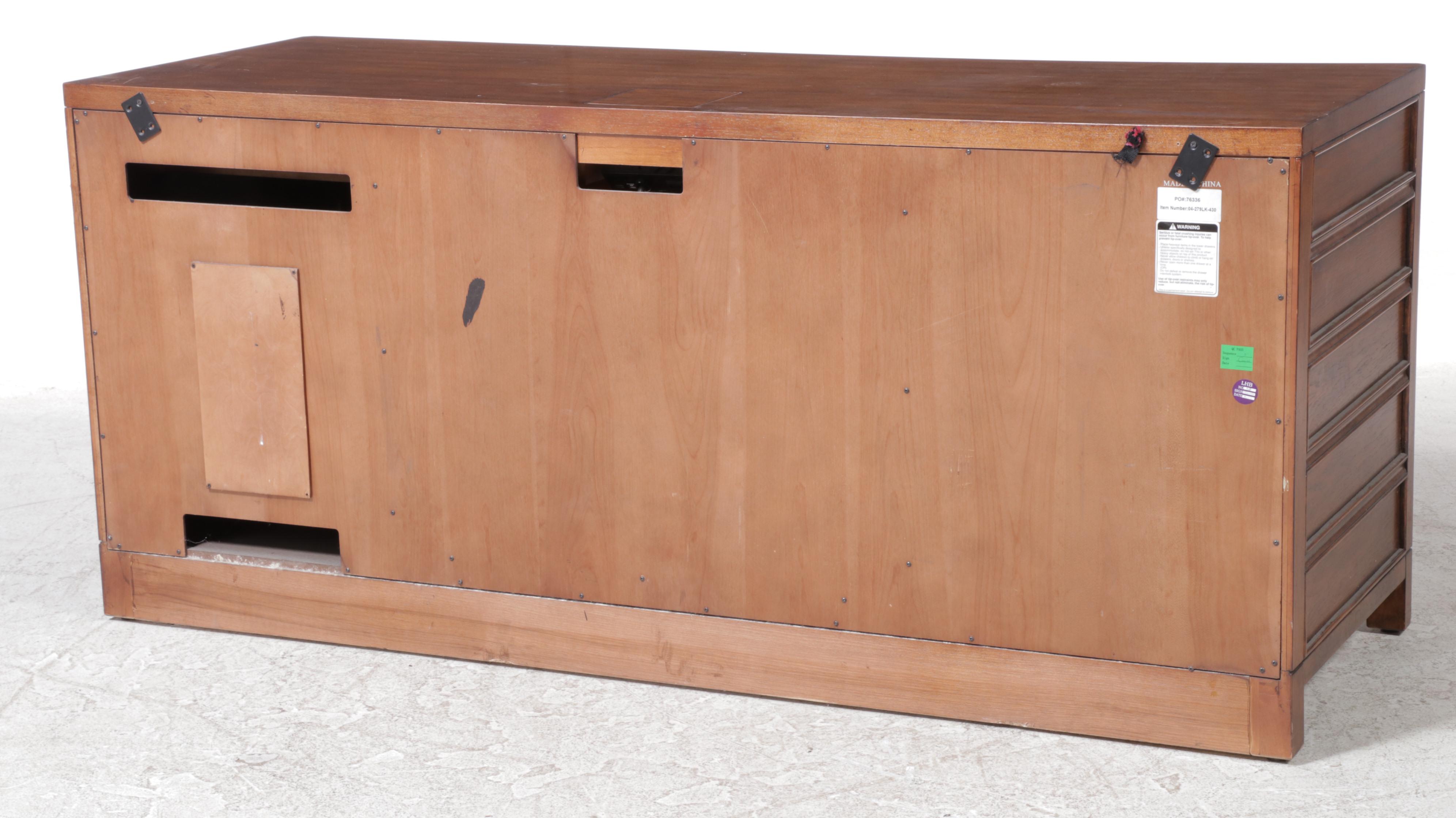 Contemporary Oak Executive Desk