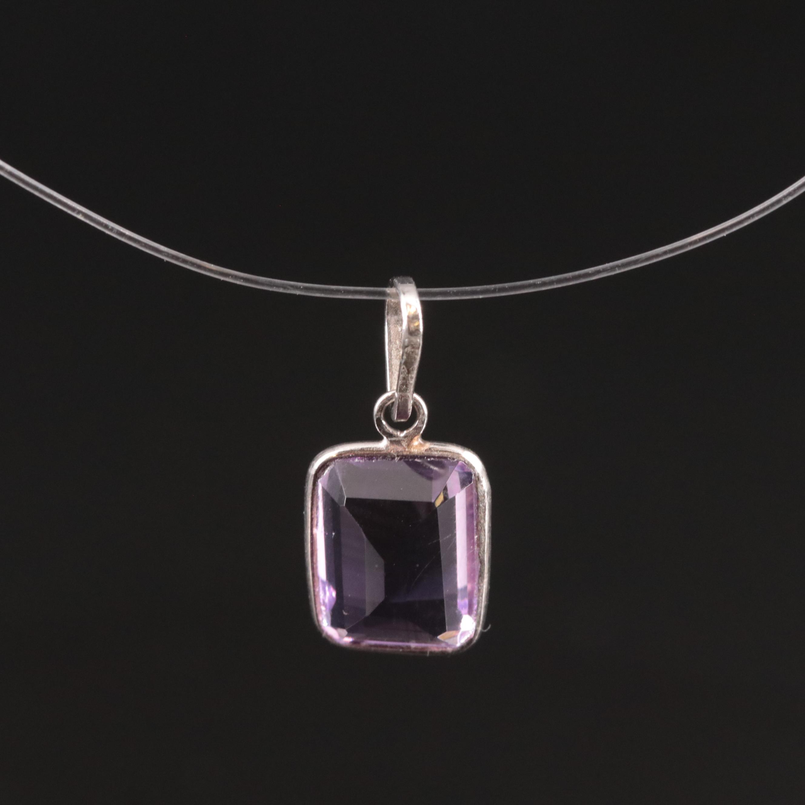 14K Amethyst Pendant