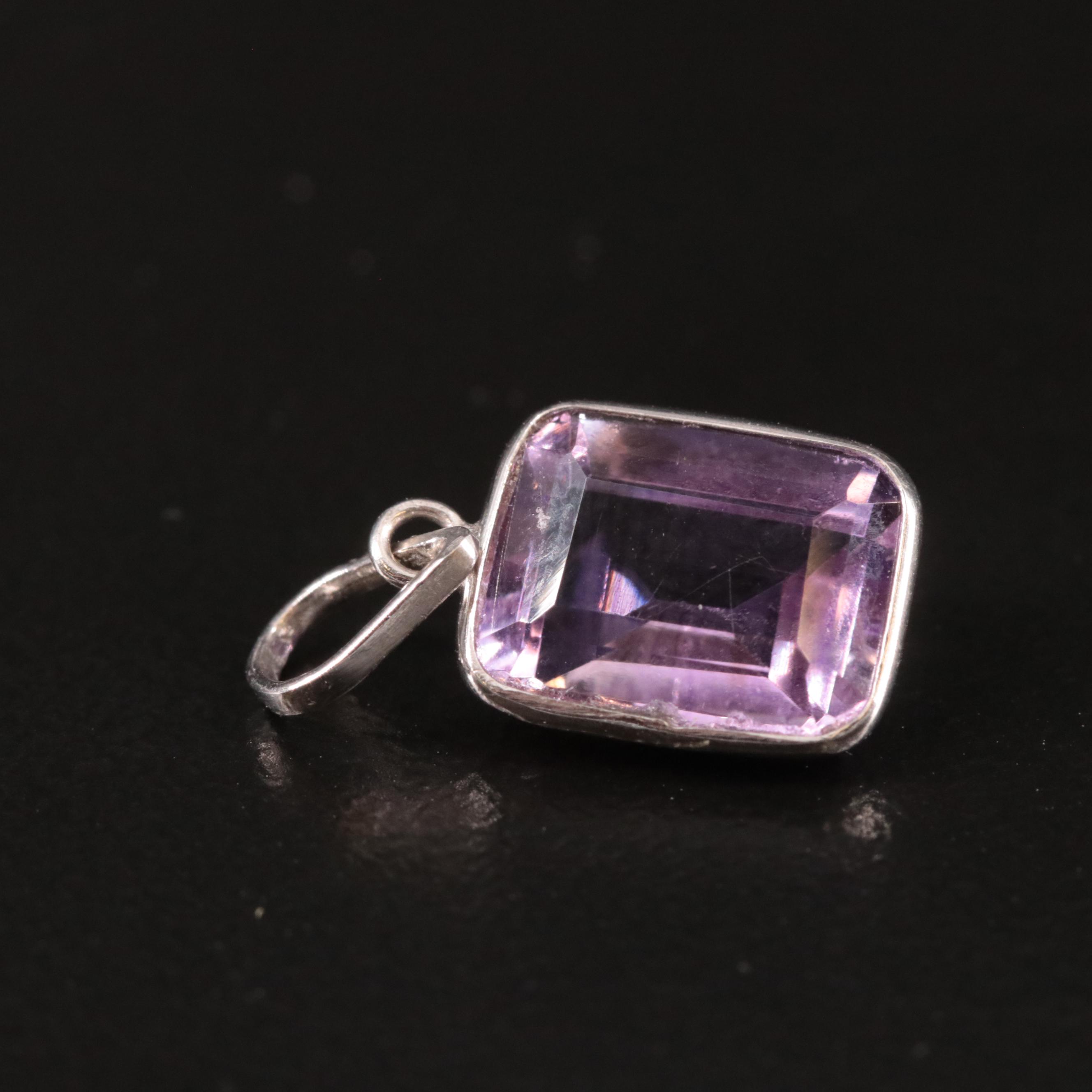 14K Amethyst Pendant