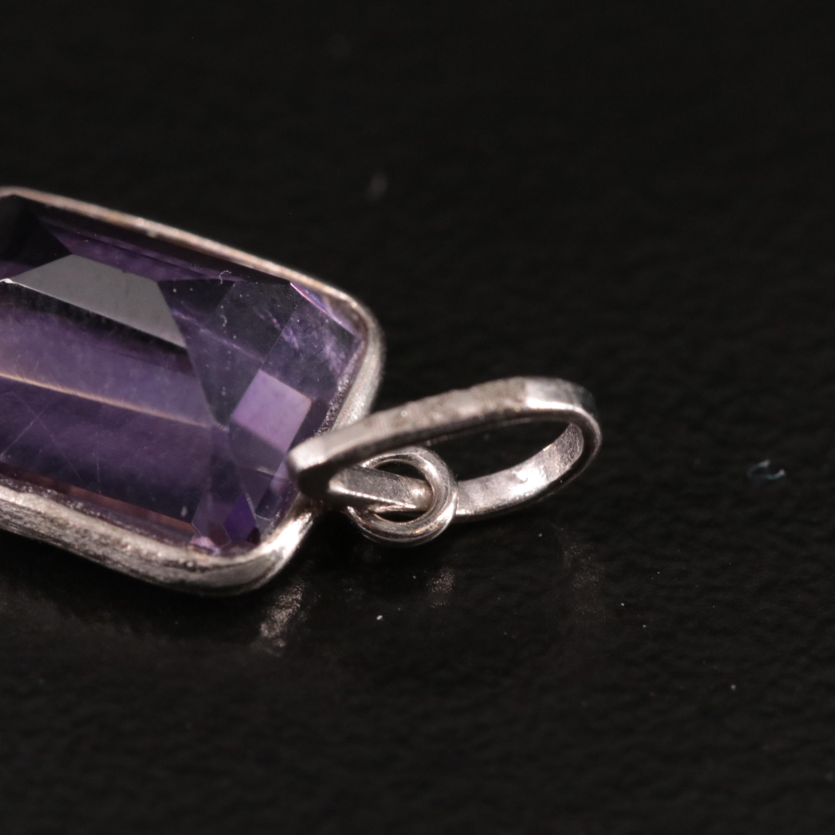 14K Amethyst Pendant