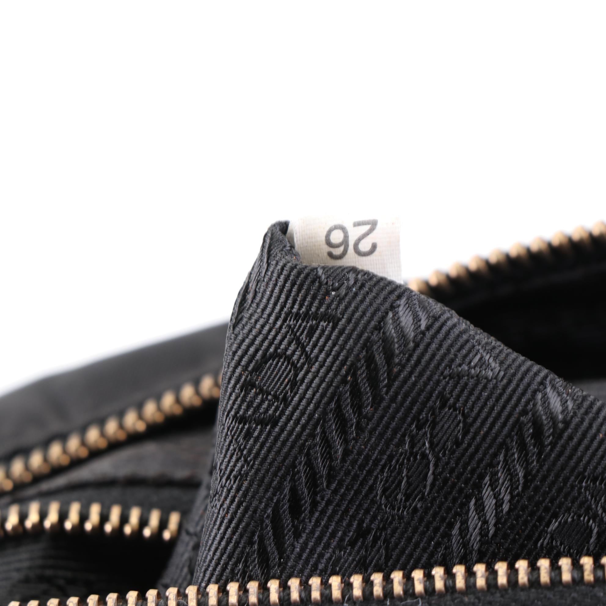 Prada Shoulder Bag in Tessuto Nylon and Saffiano Leather