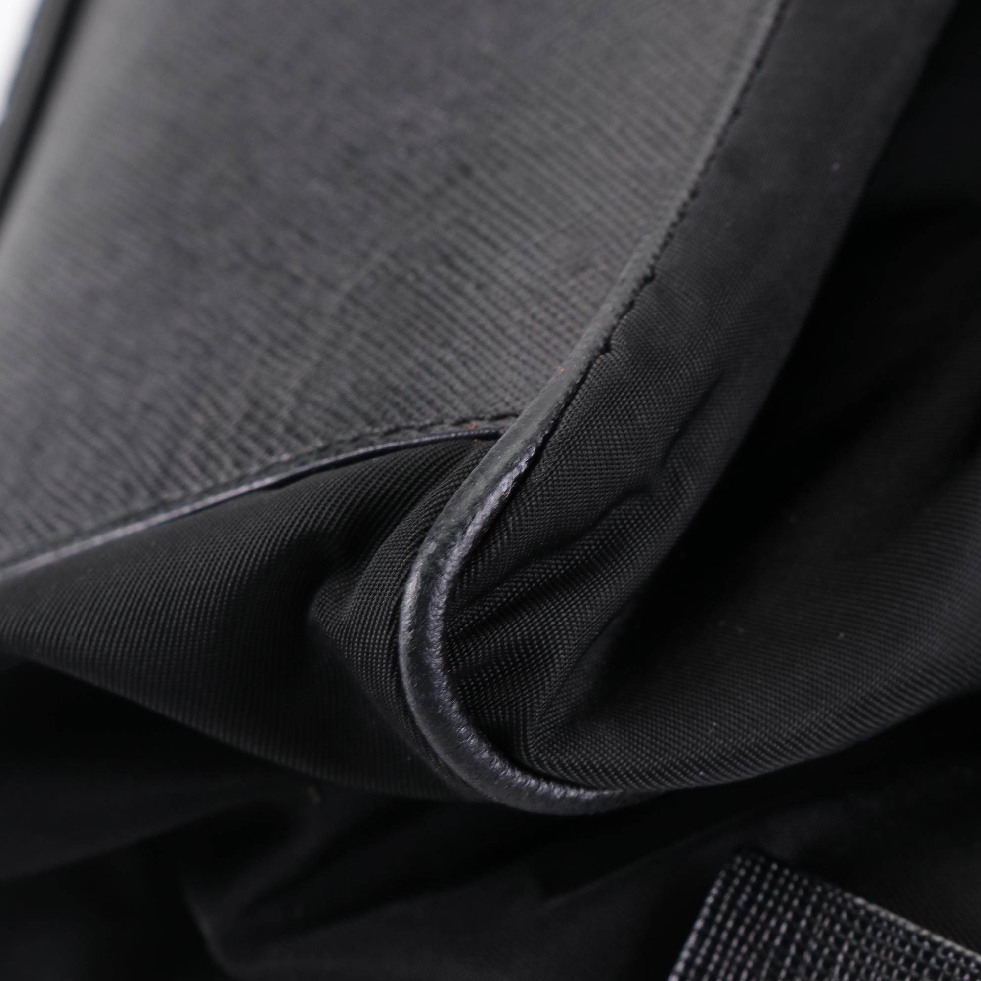 Prada Shoulder Bag in Tessuto Nylon and Saffiano Leather