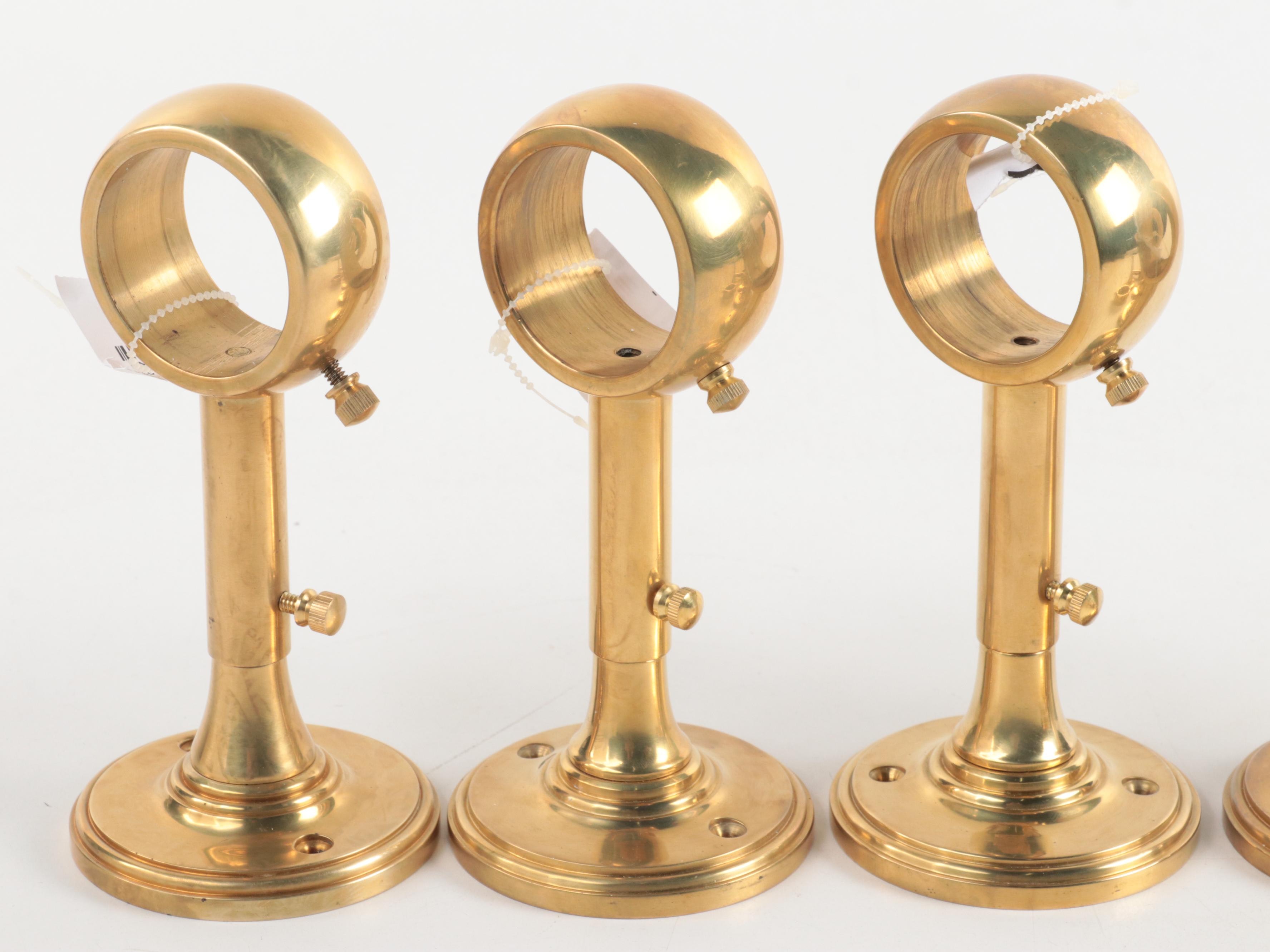 Ralph Lauren Home Curtain Rod with Urn Finials and Brackets