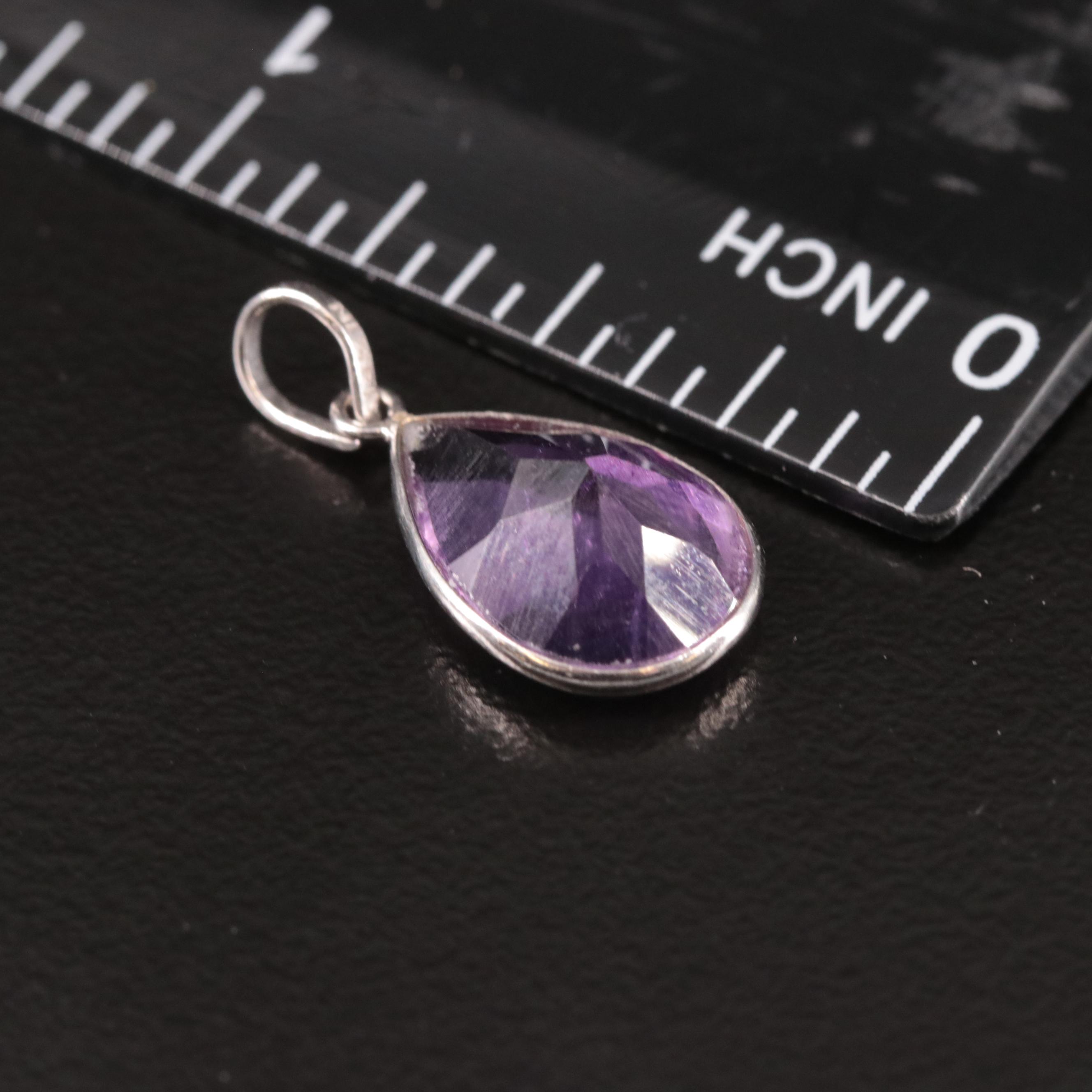 14K Amethyst Pendant