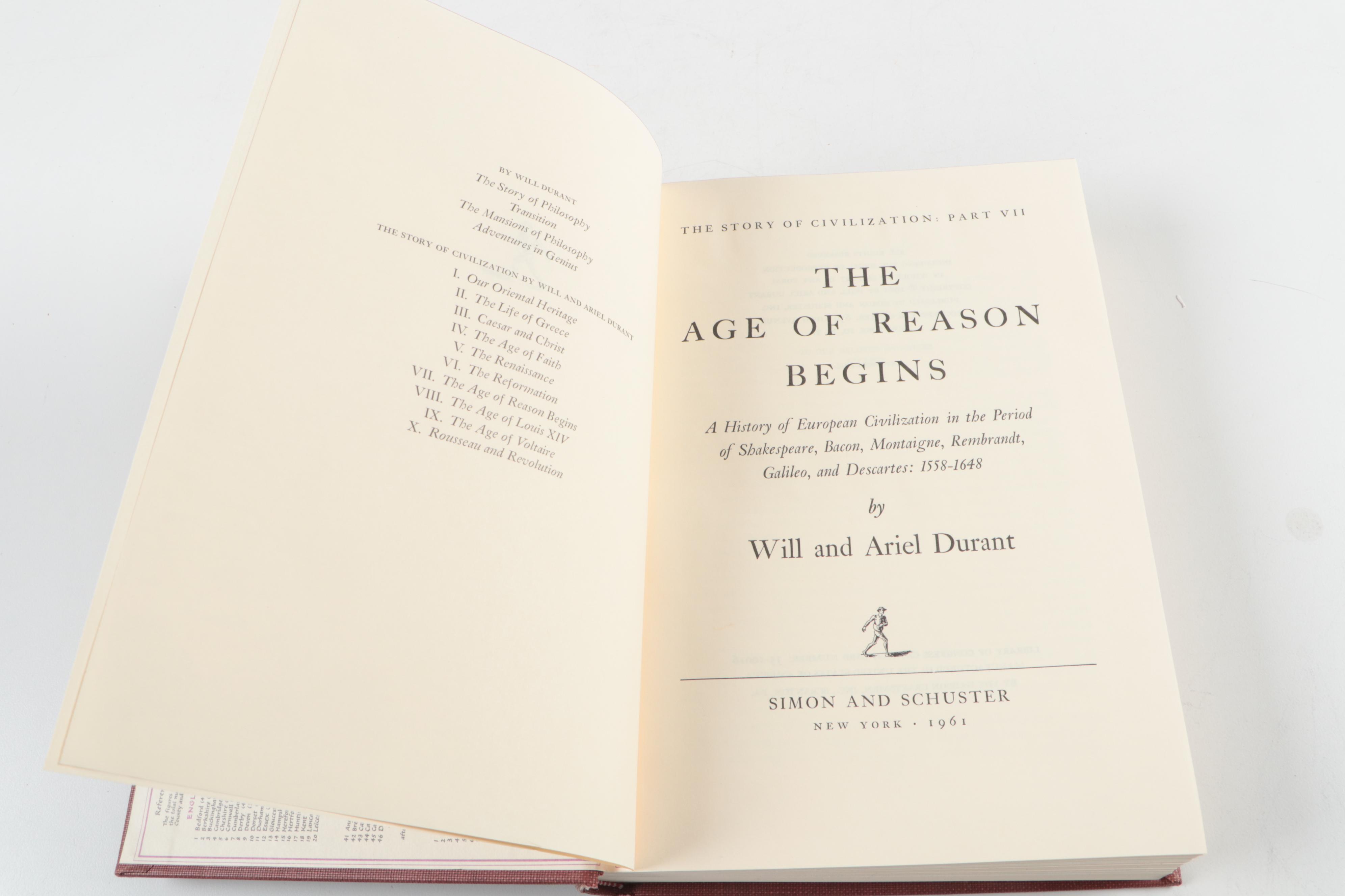 "The Story of Civilization" by Will and Ariel Durant, 10 Volumes