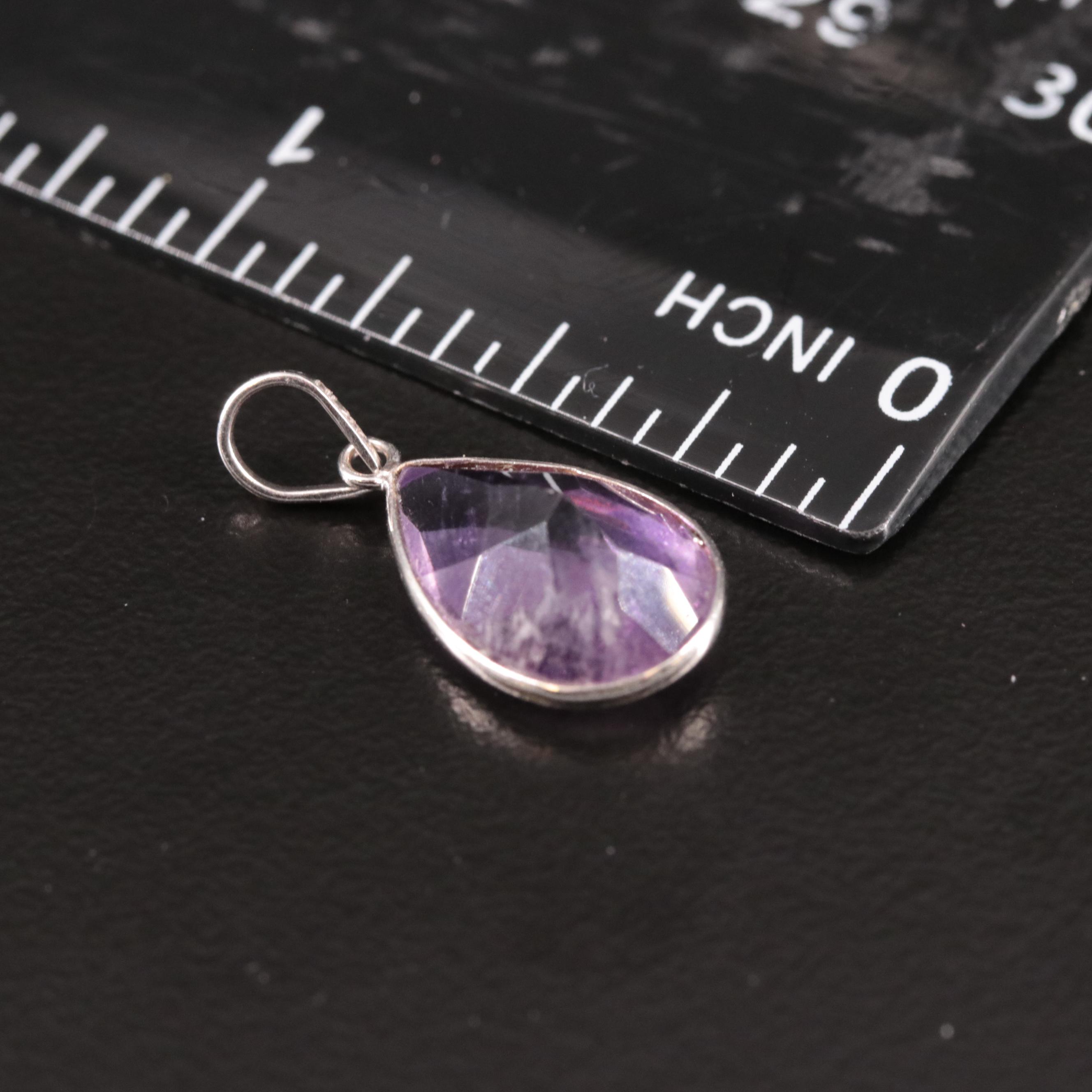 14K Amethyst Pendant