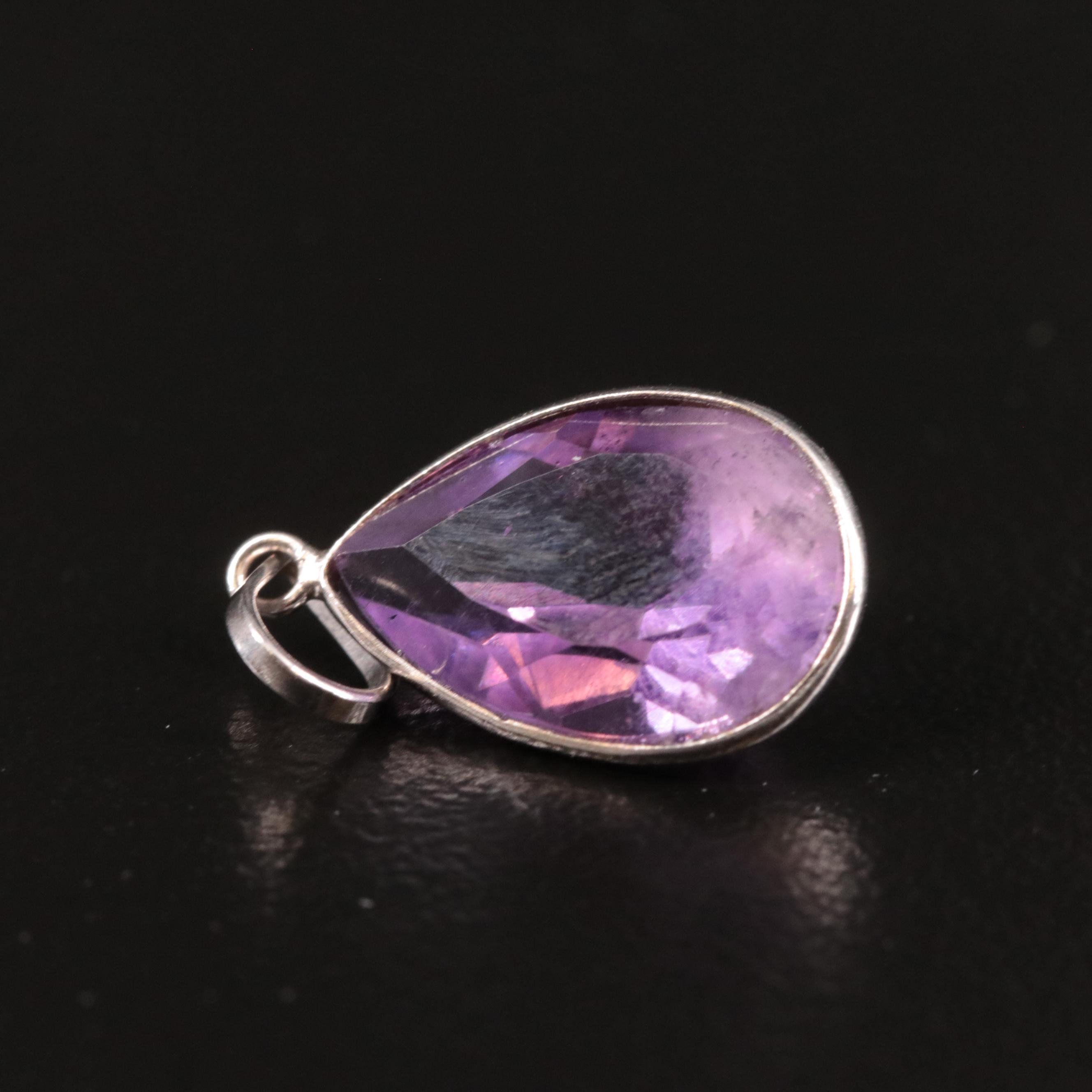 14K Amethyst Pendant