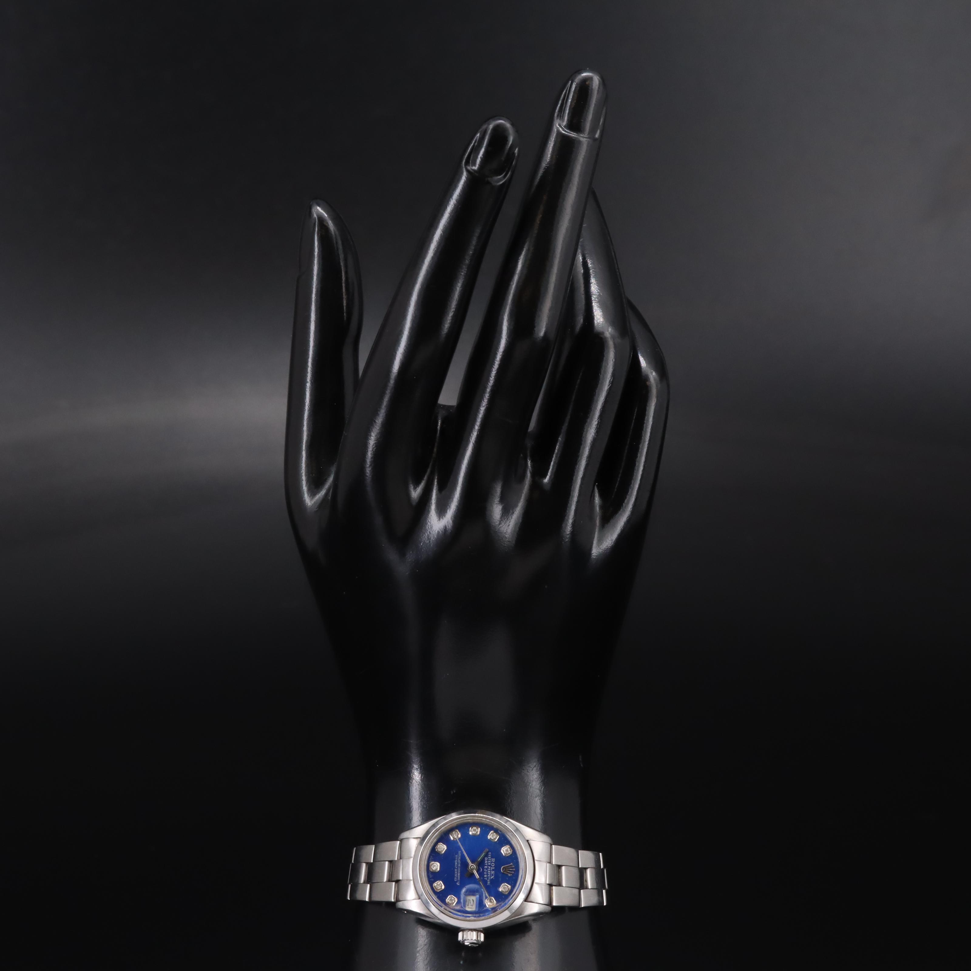 1979 Rolex Oyster Perpetual Diamond Dial Datejust Watch