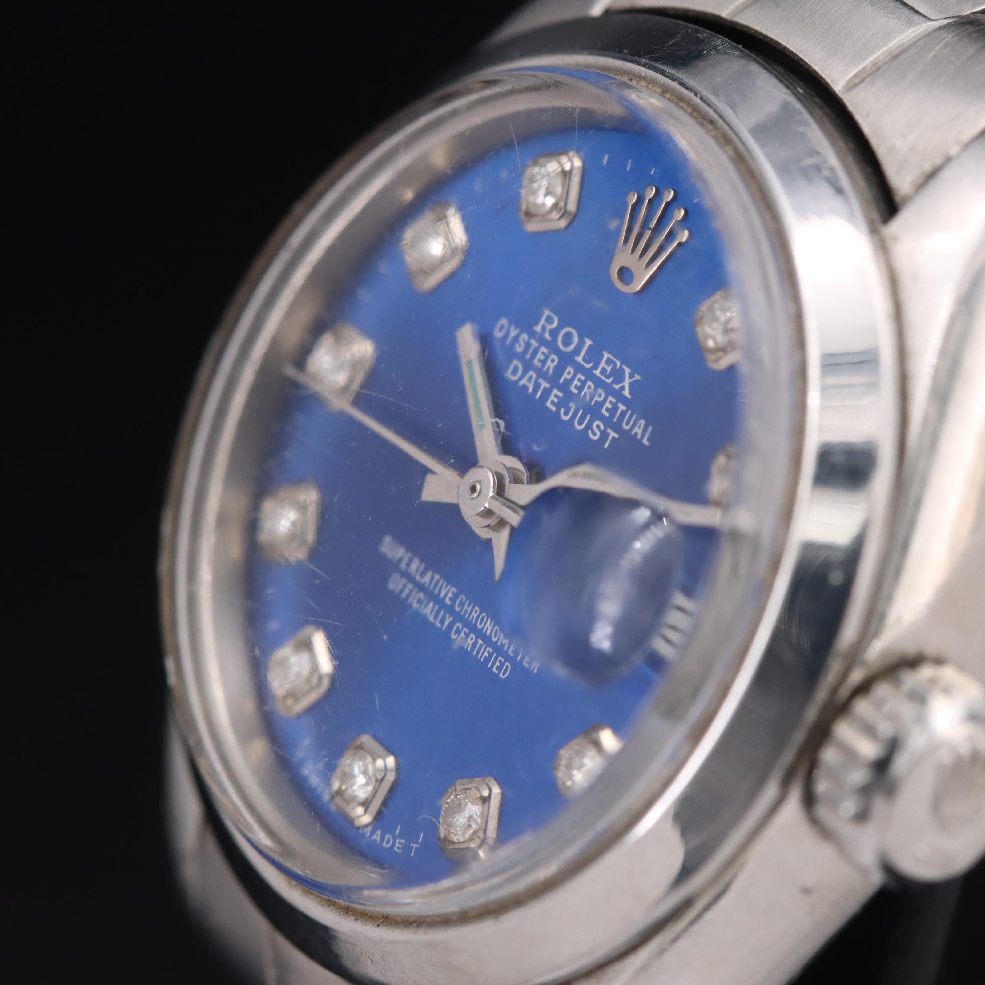 1979 Rolex Oyster Perpetual Diamond Dial Datejust Watch
