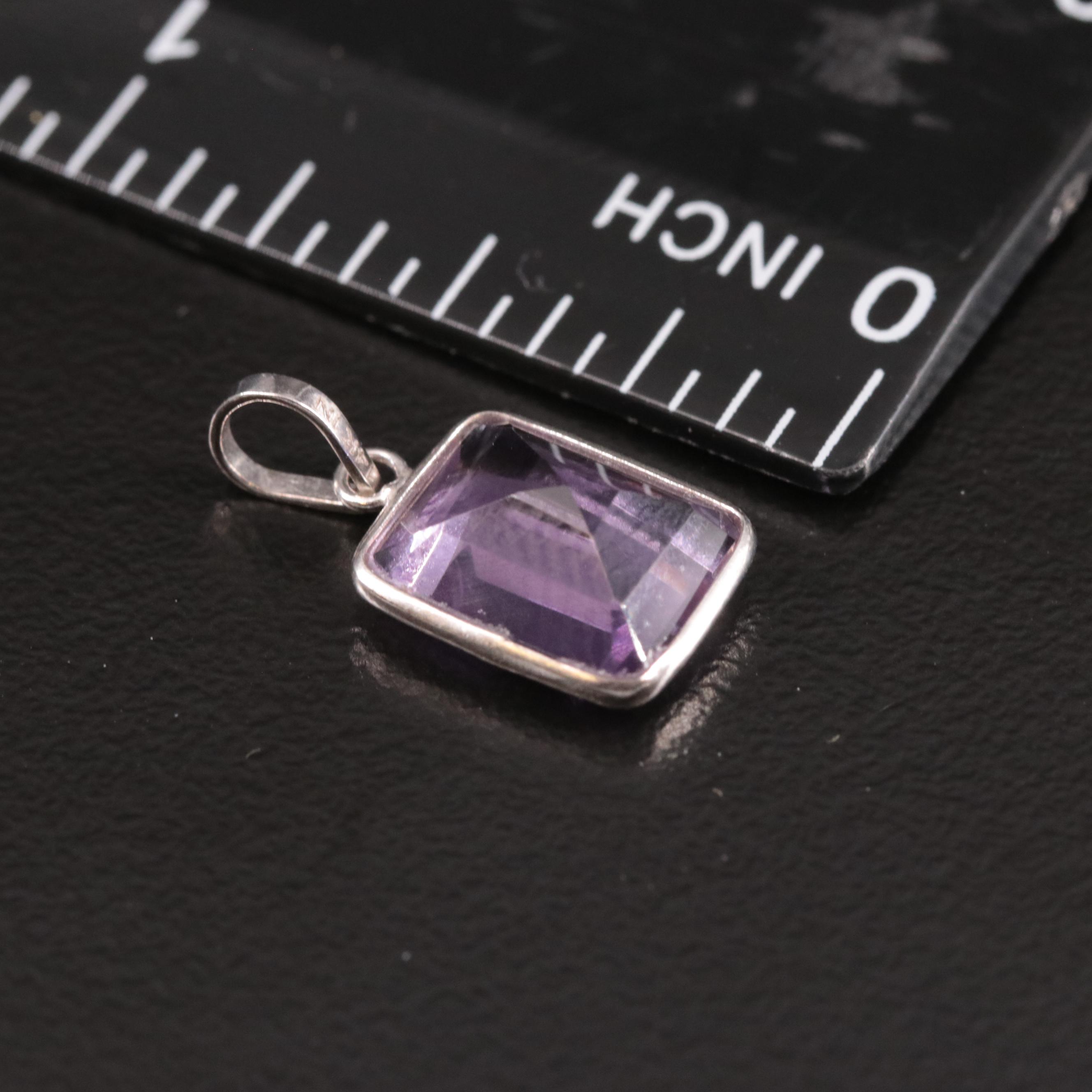 14K Amethyst Pendant