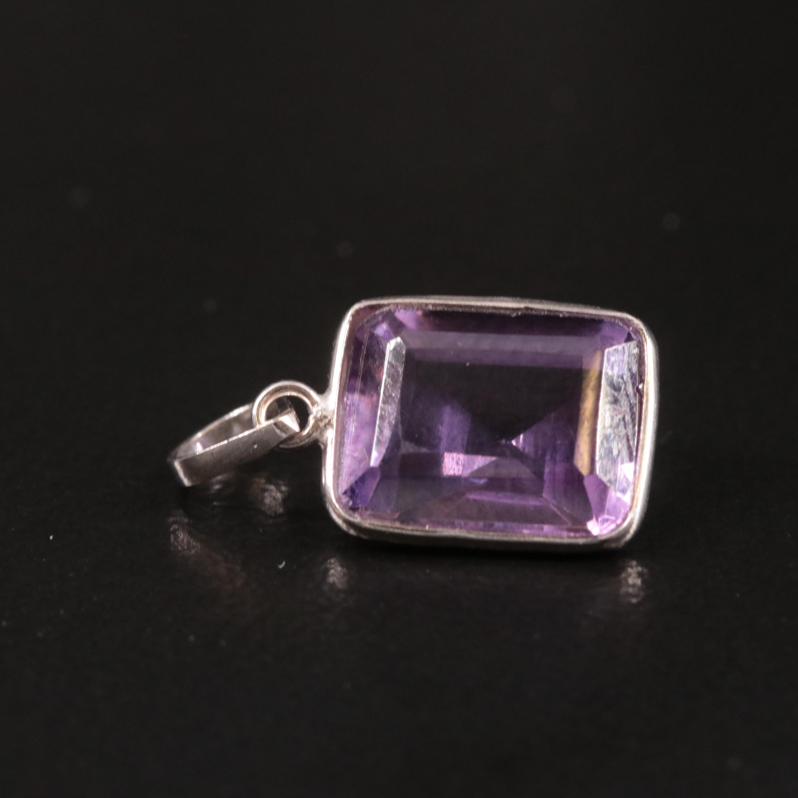 14K Amethyst Pendant