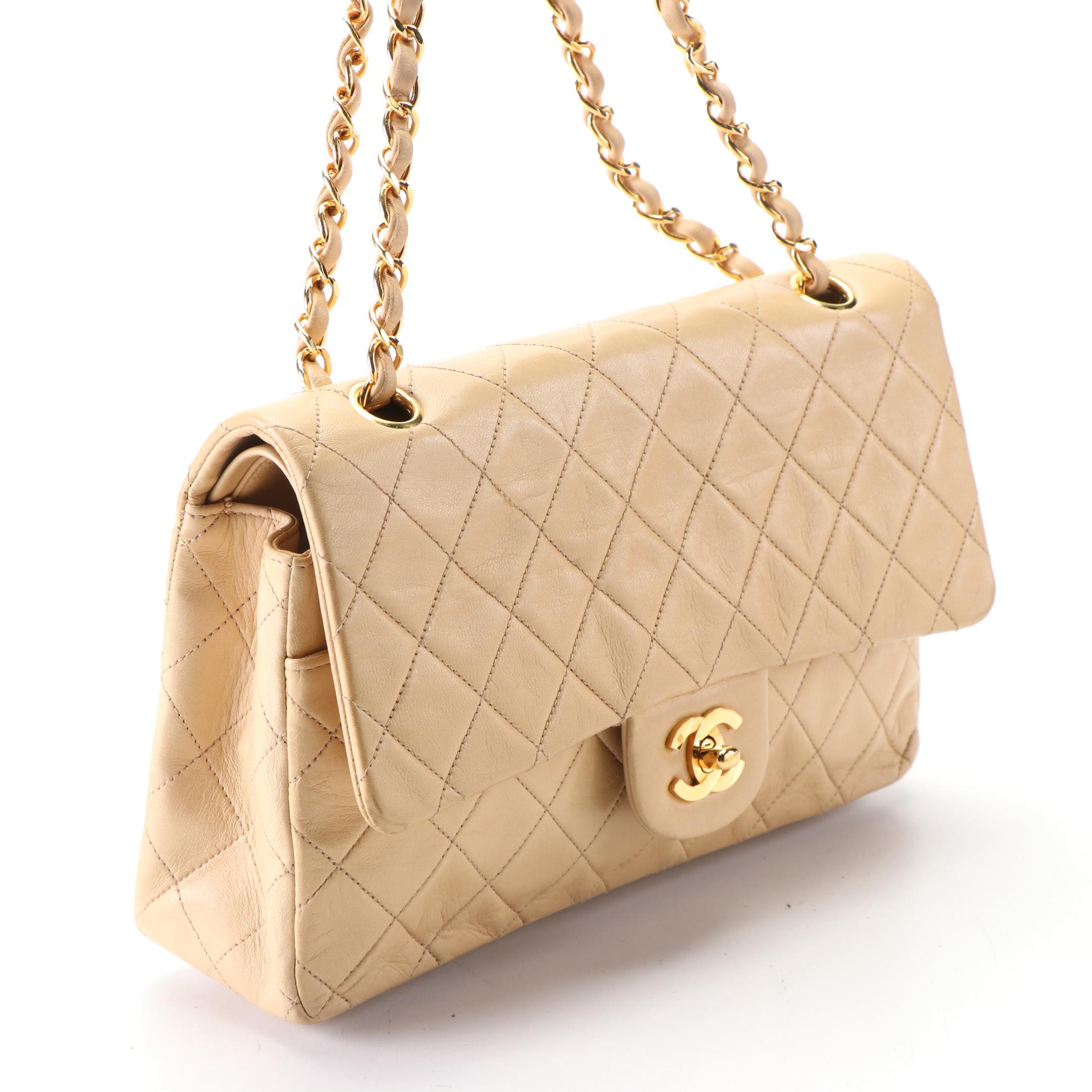 Chanel Classic Double Flap Bag Small in Quilted Lambskin Leather