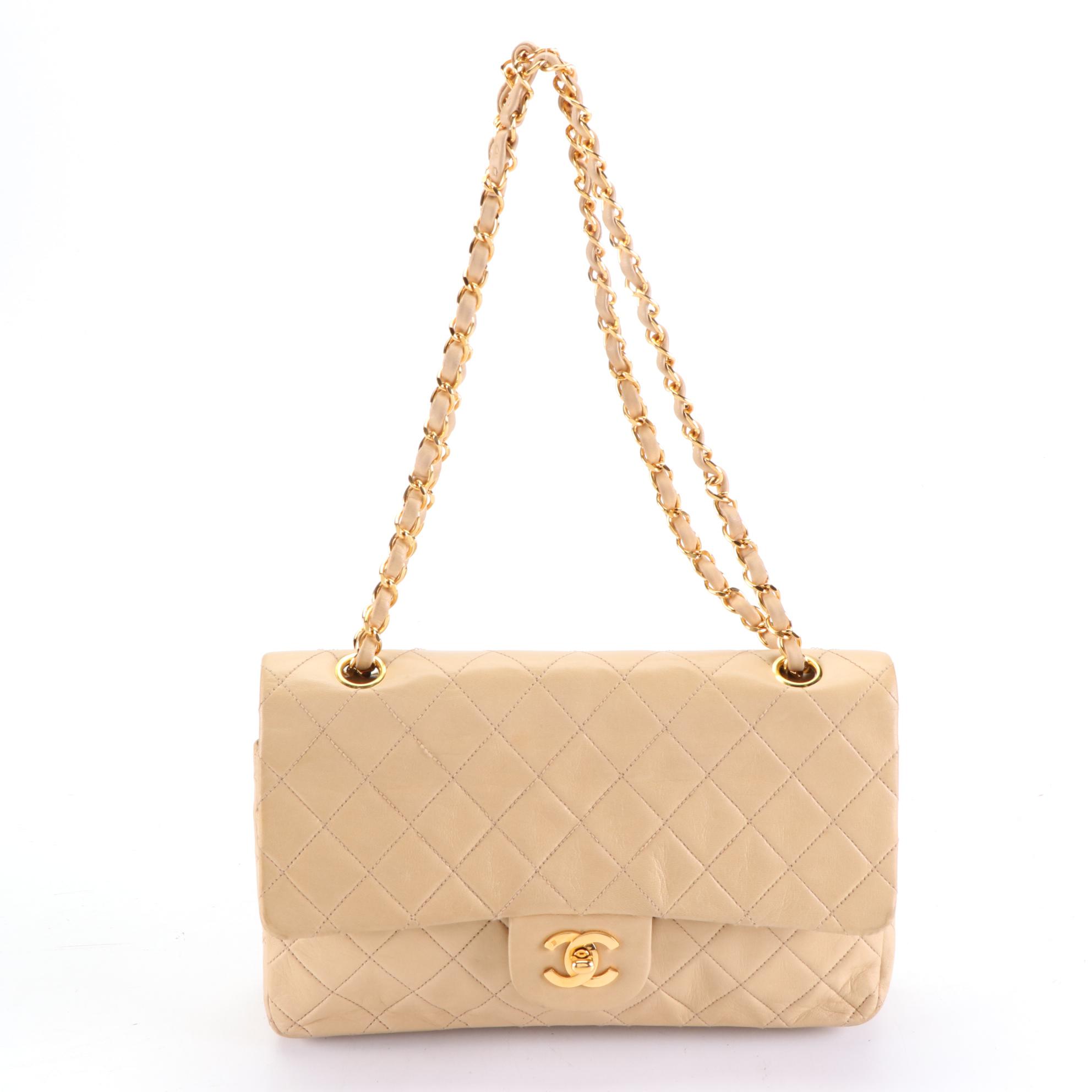 Chanel Classic Double Flap Bag Small in Quilted Lambskin Leather