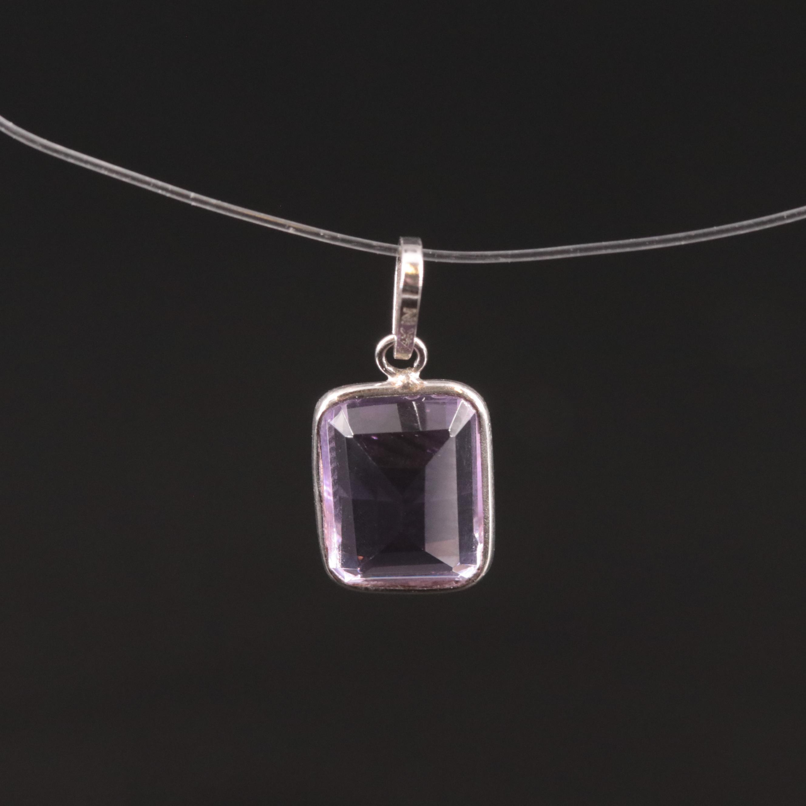 14K Amethyst Pendant