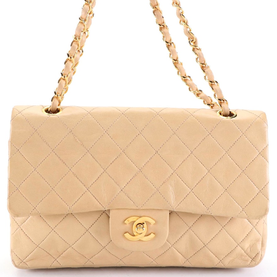 Chanel Classic Double Flap Bag Small in Quilted Lambskin Leather