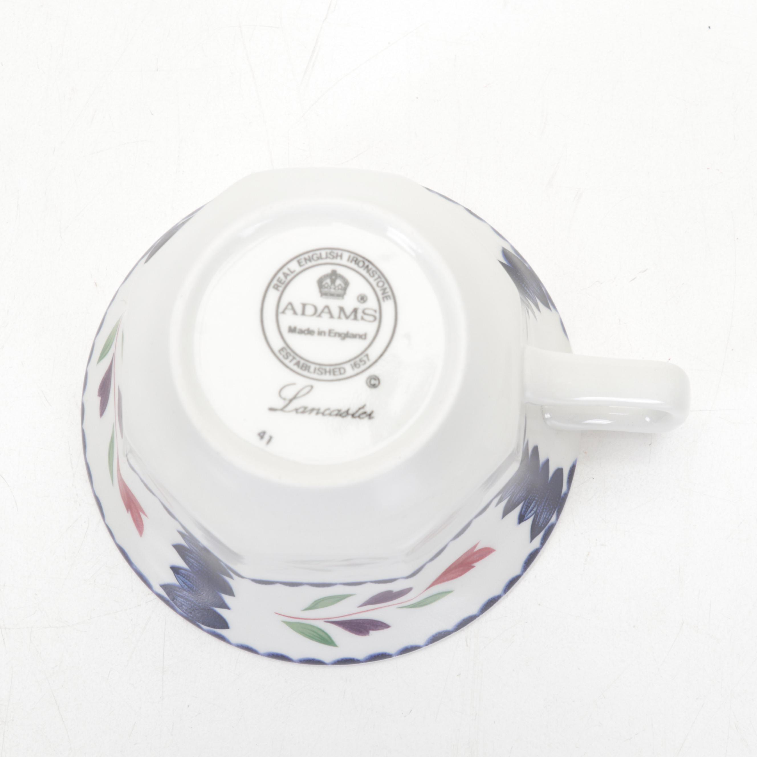 Adams English Ironstone "Lancaster" Dinnerware, 1969-1998