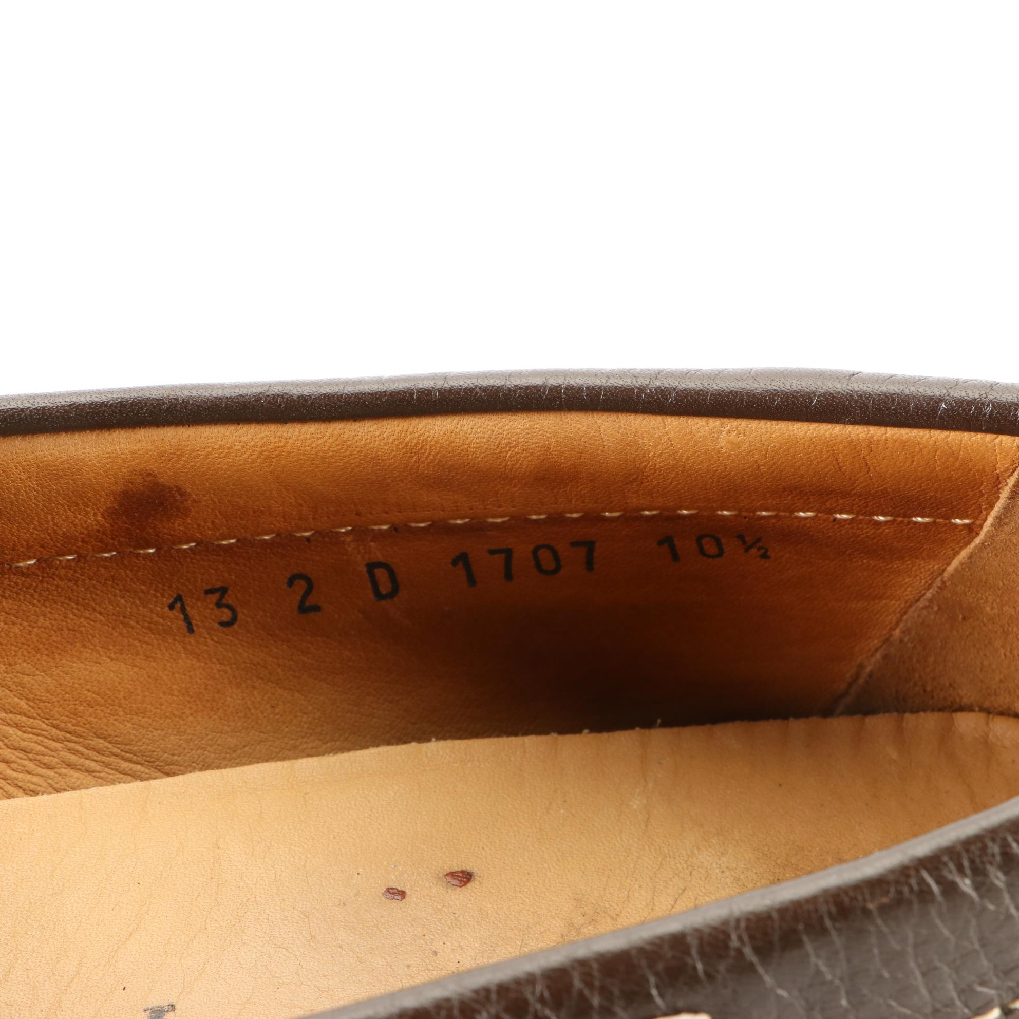 Men's Prada Driving Shoes in Brown Leather