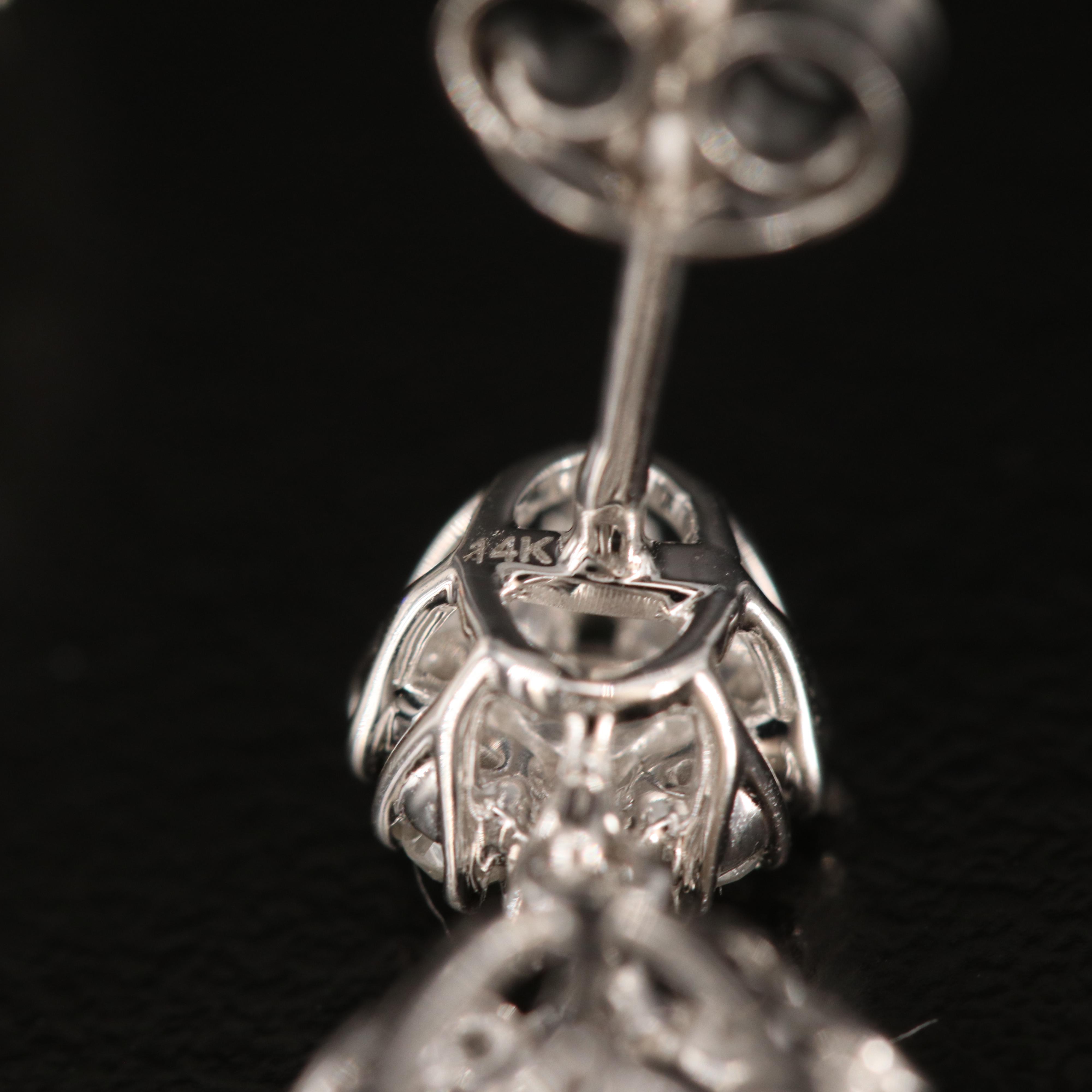 14K 3.45 CTW Diamond Teardrop Earrings