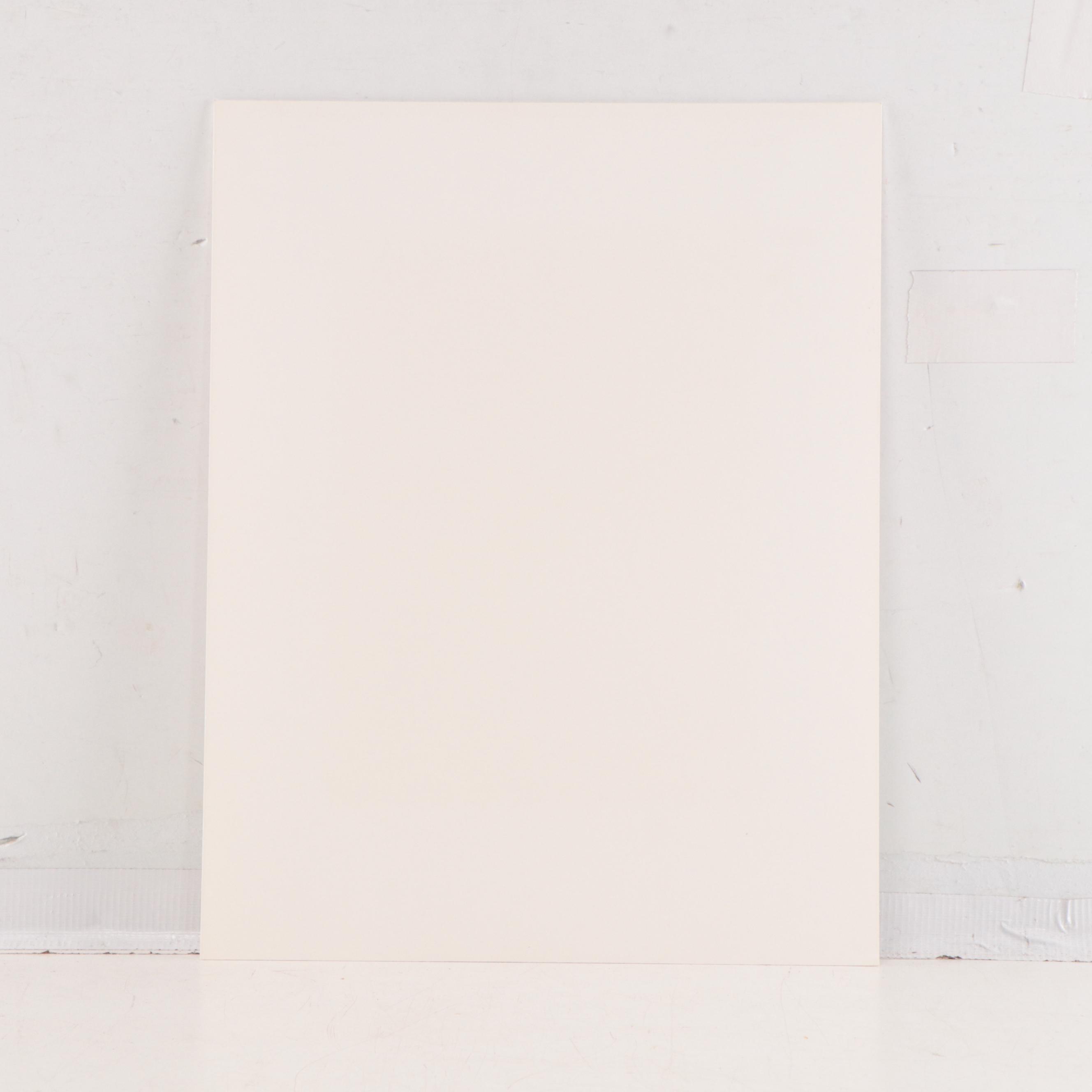 Joanne Fogle Monoprint of Abstract Portrait, Late 20th Century