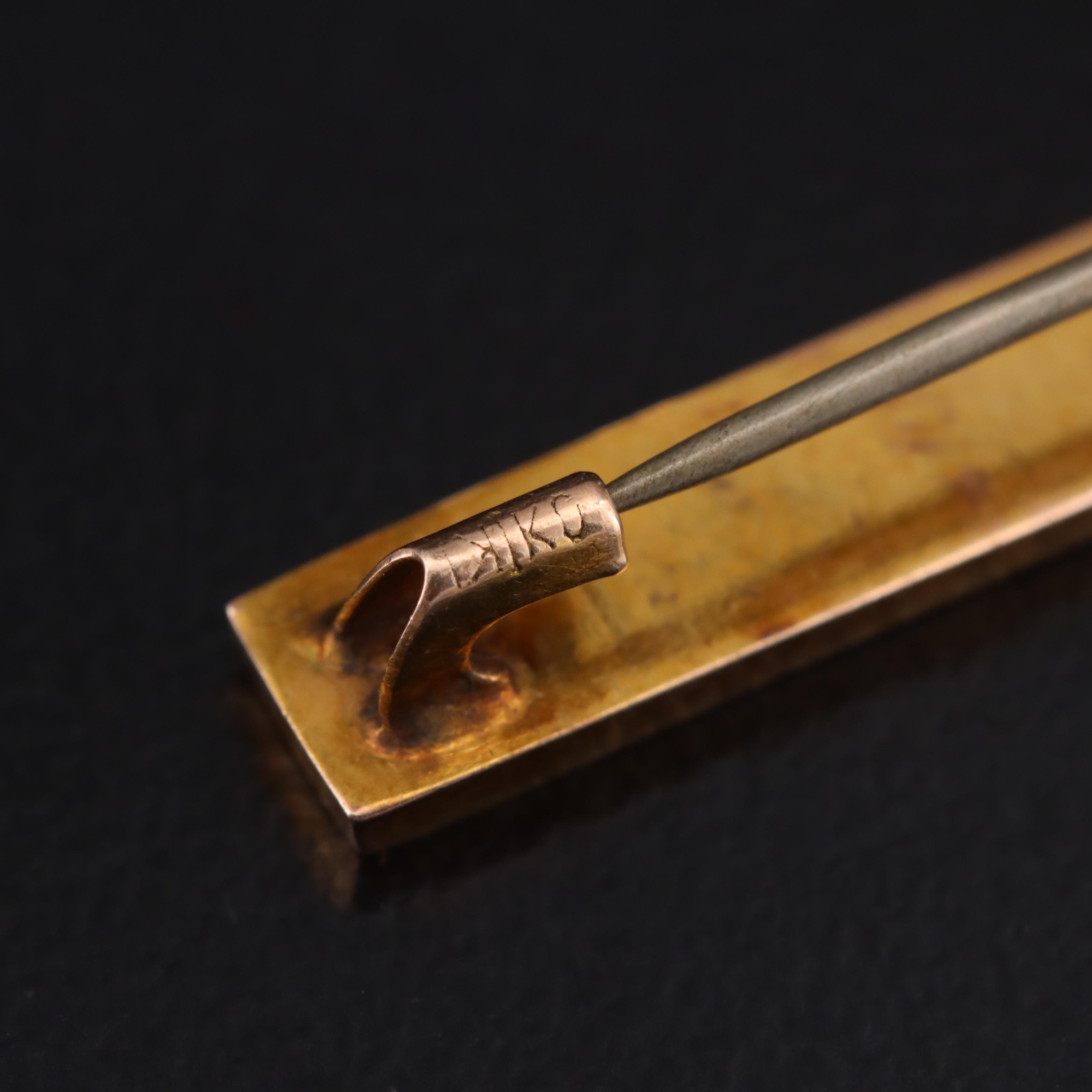 10K Opal and Seed Pearl Pins and Bar Brooch