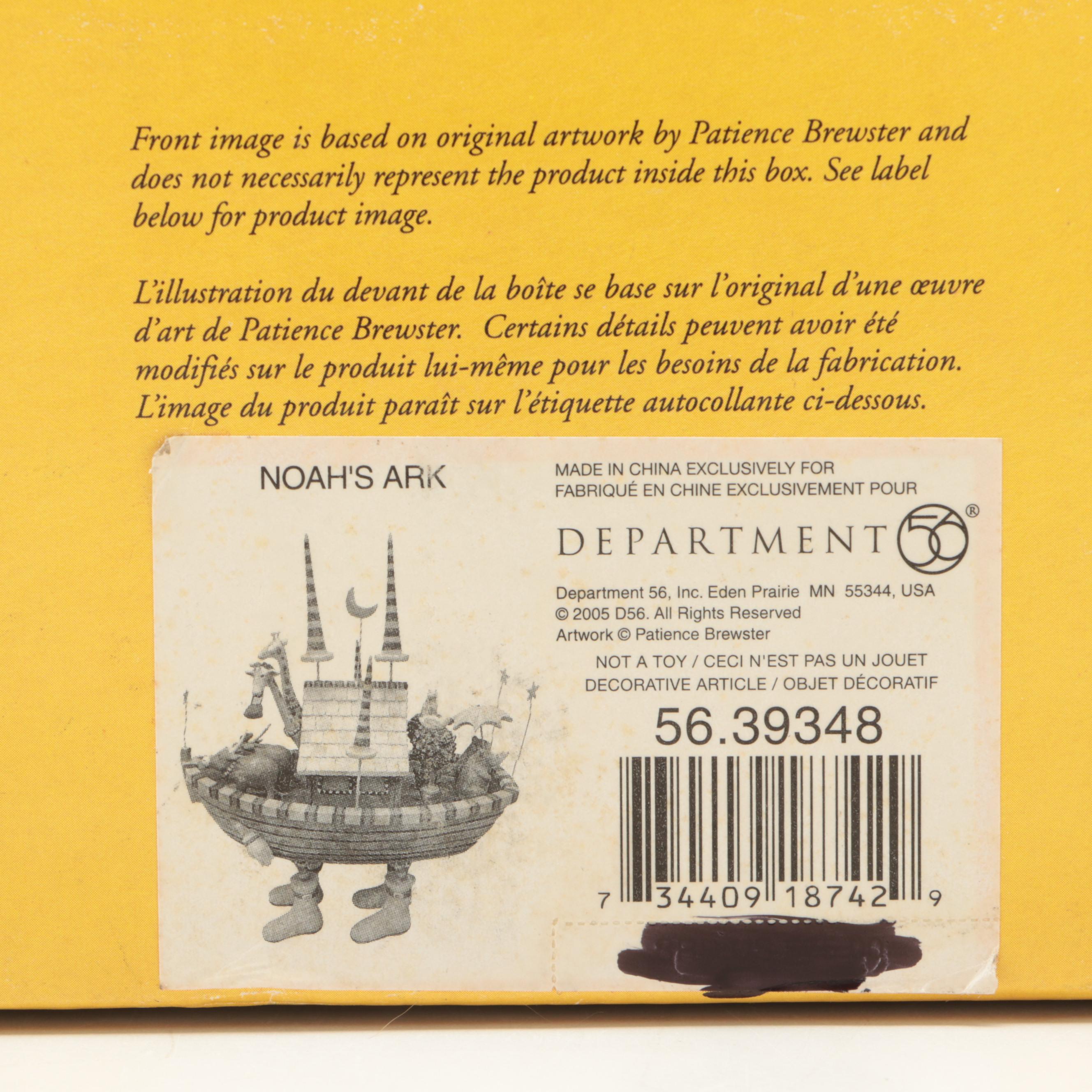 Department 56 Patience Brewster "Krinkles" Noah's Ark