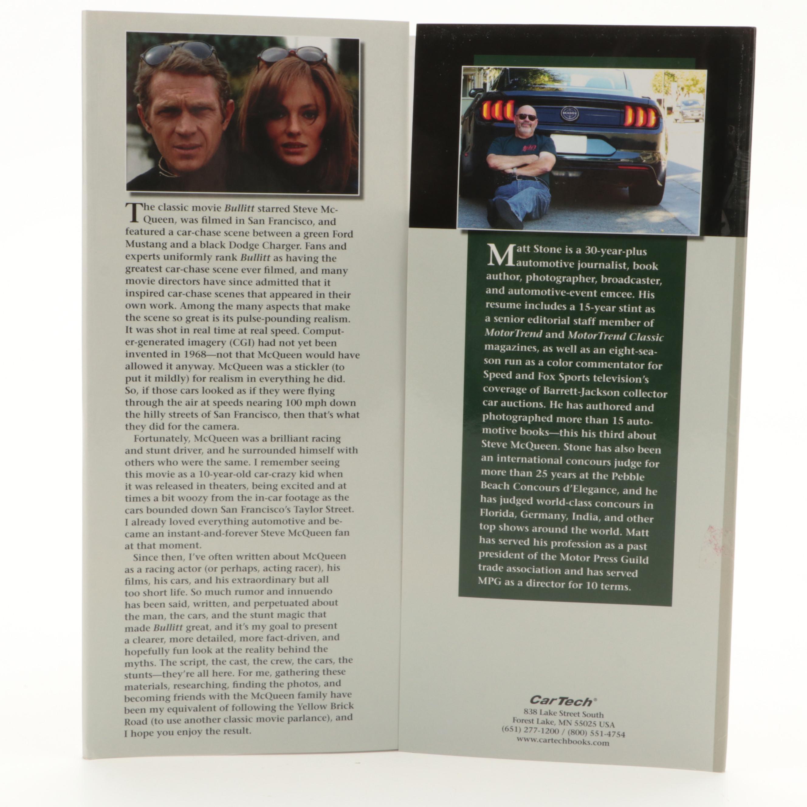 First Edition "Bullitt: The Cars Behind Steve McQueen" by Matt Stone, 2020