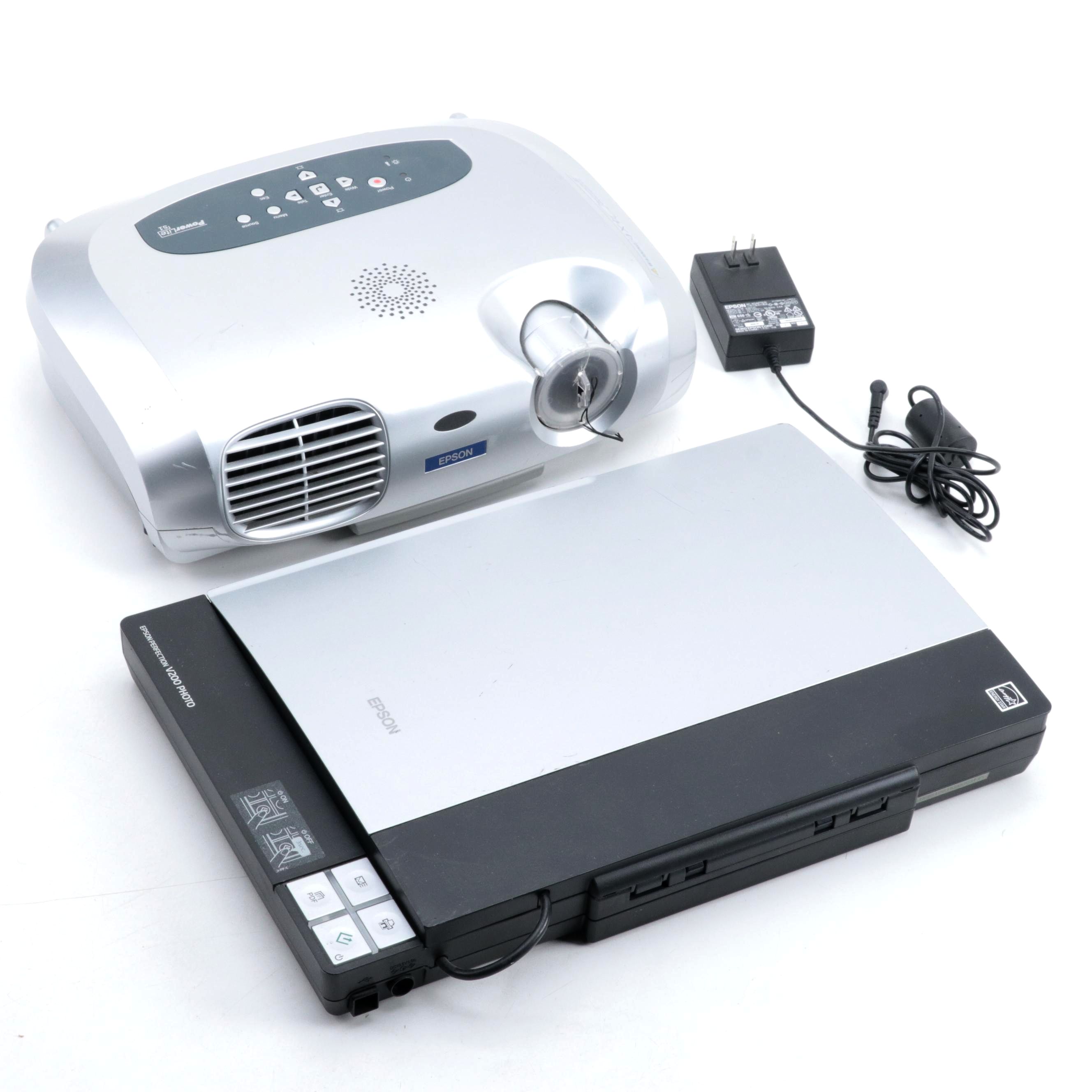 Epson EMP-SI LCD Projector with Epson Perfection C200 Photo Scanner