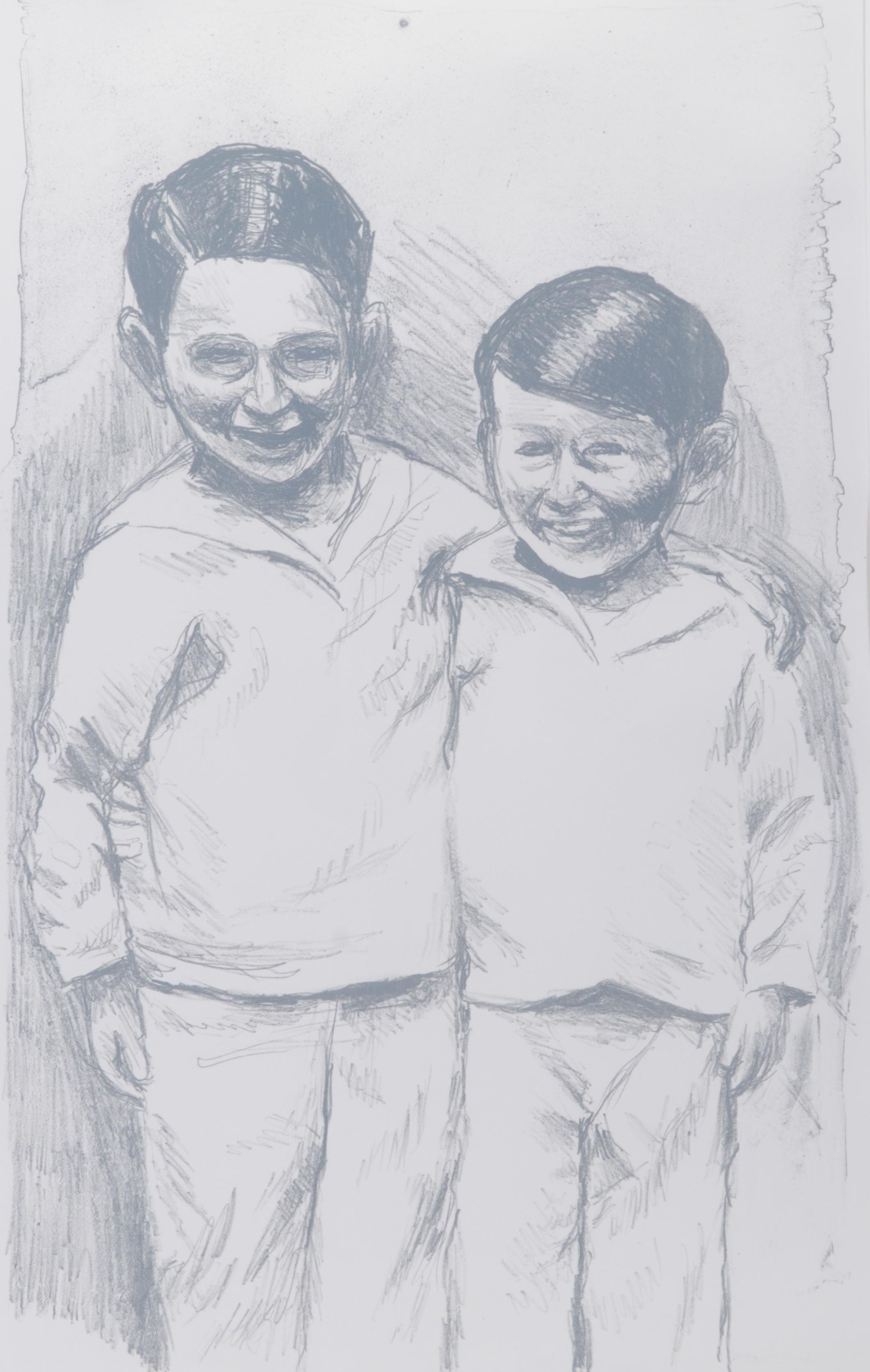 Sidney Chafetz Lithograph "Irving and William," 2002