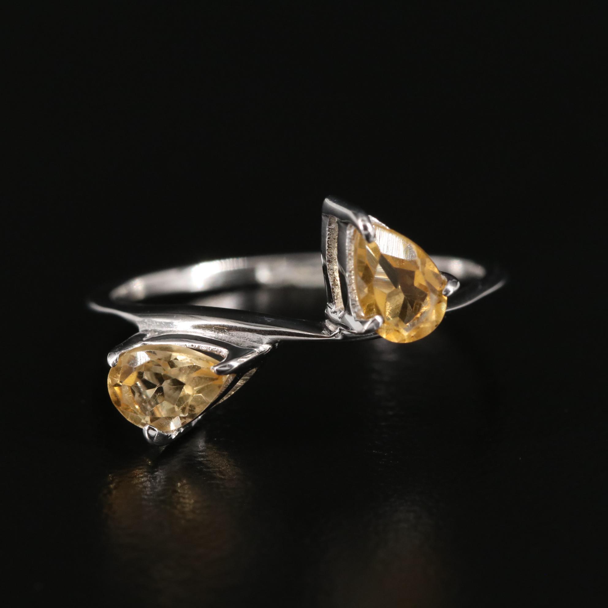 Sterling Citrine Ring