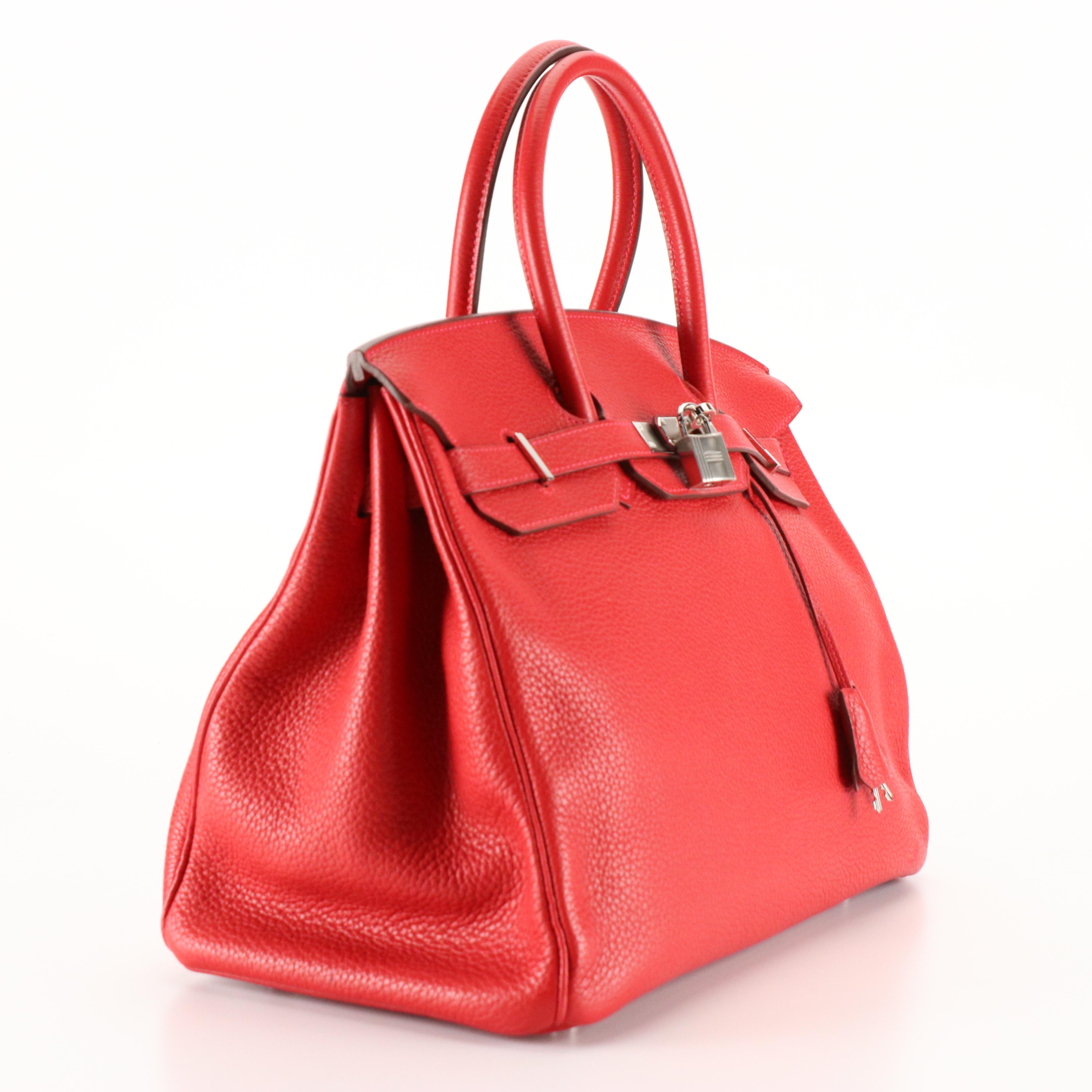 Hermès Birkin 35 Satchel in Red Togo Leather