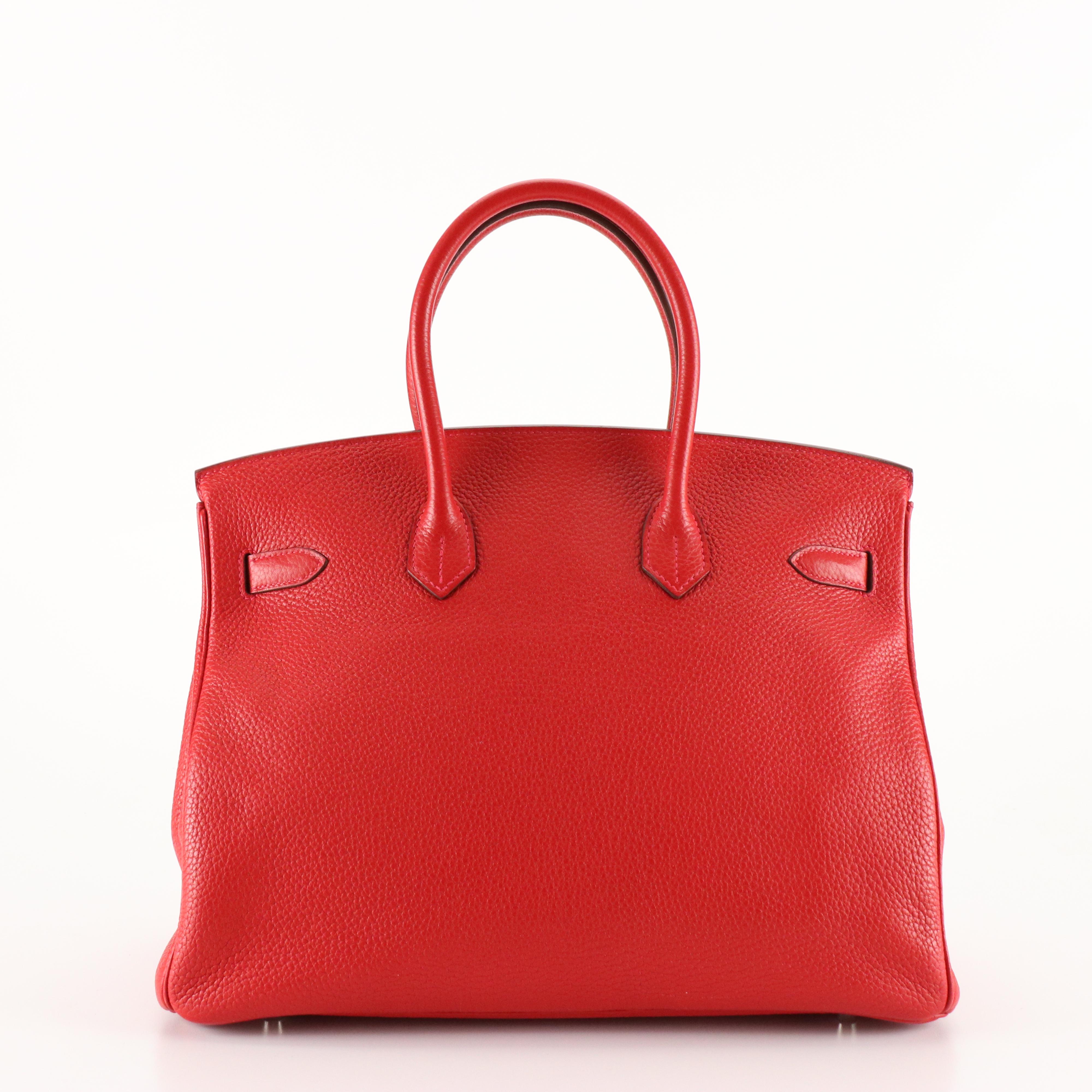 Hermès Birkin 35 Satchel in Red Togo Leather