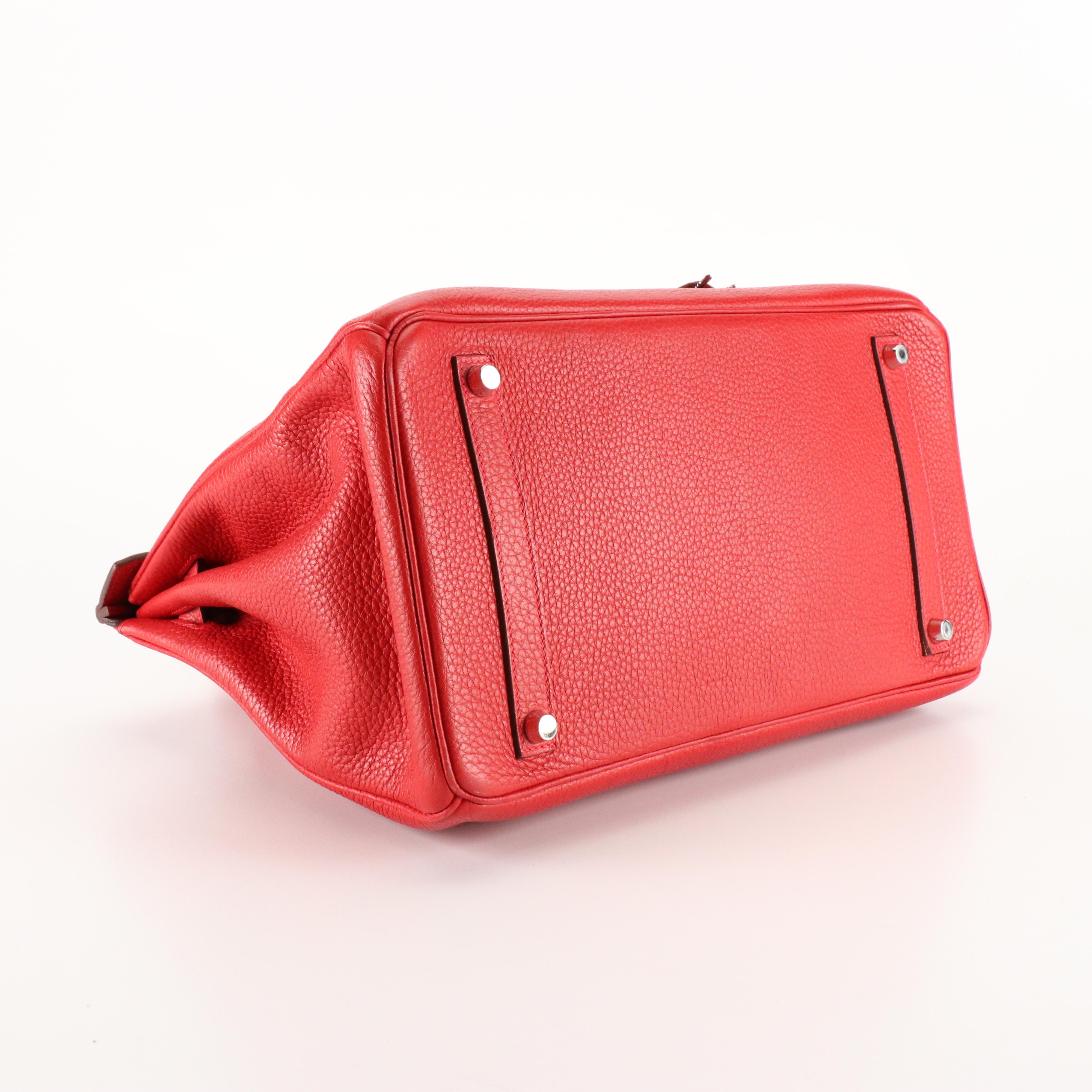 Hermès Birkin 35 Satchel in Red Togo Leather