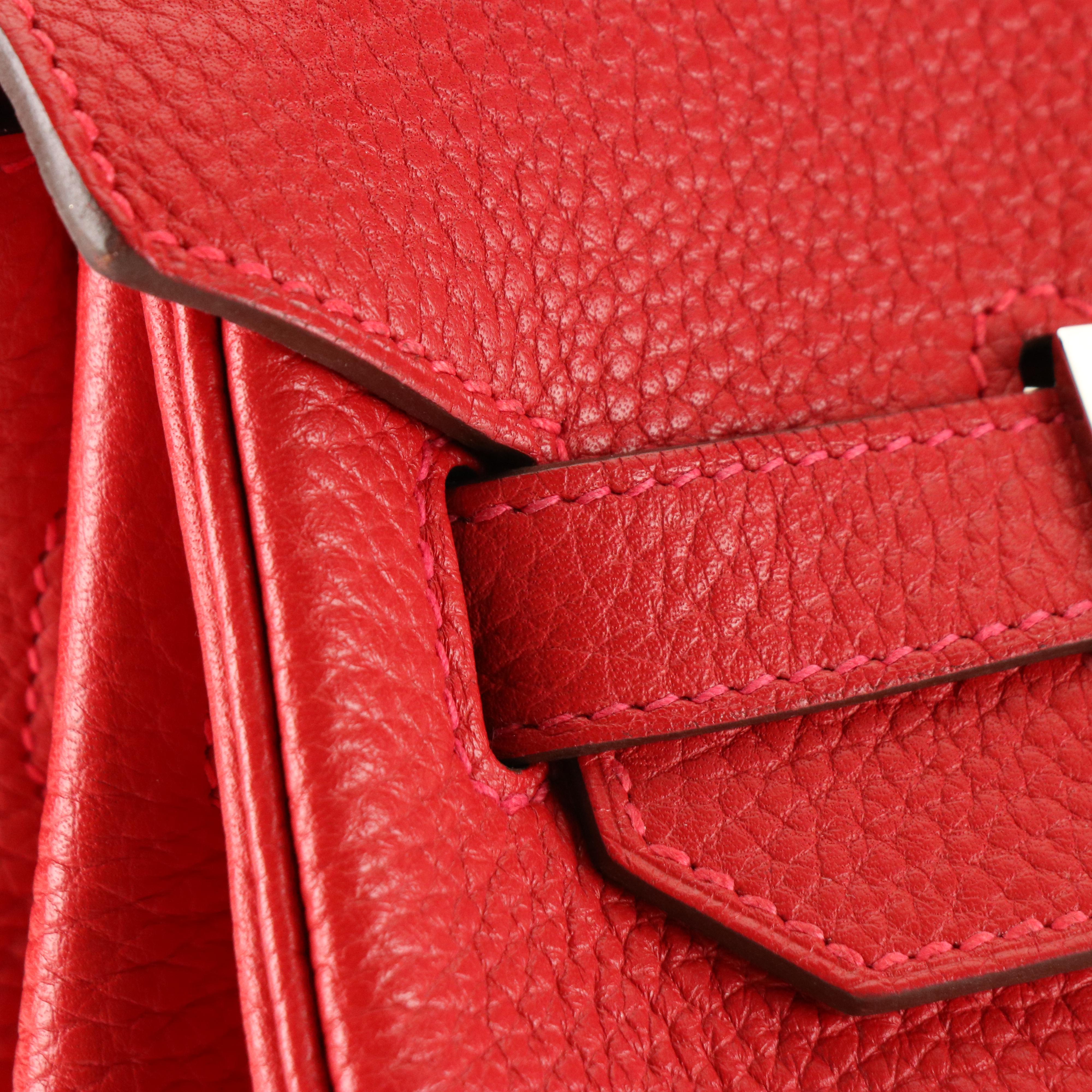 Hermès Birkin 35 Satchel in Red Togo Leather