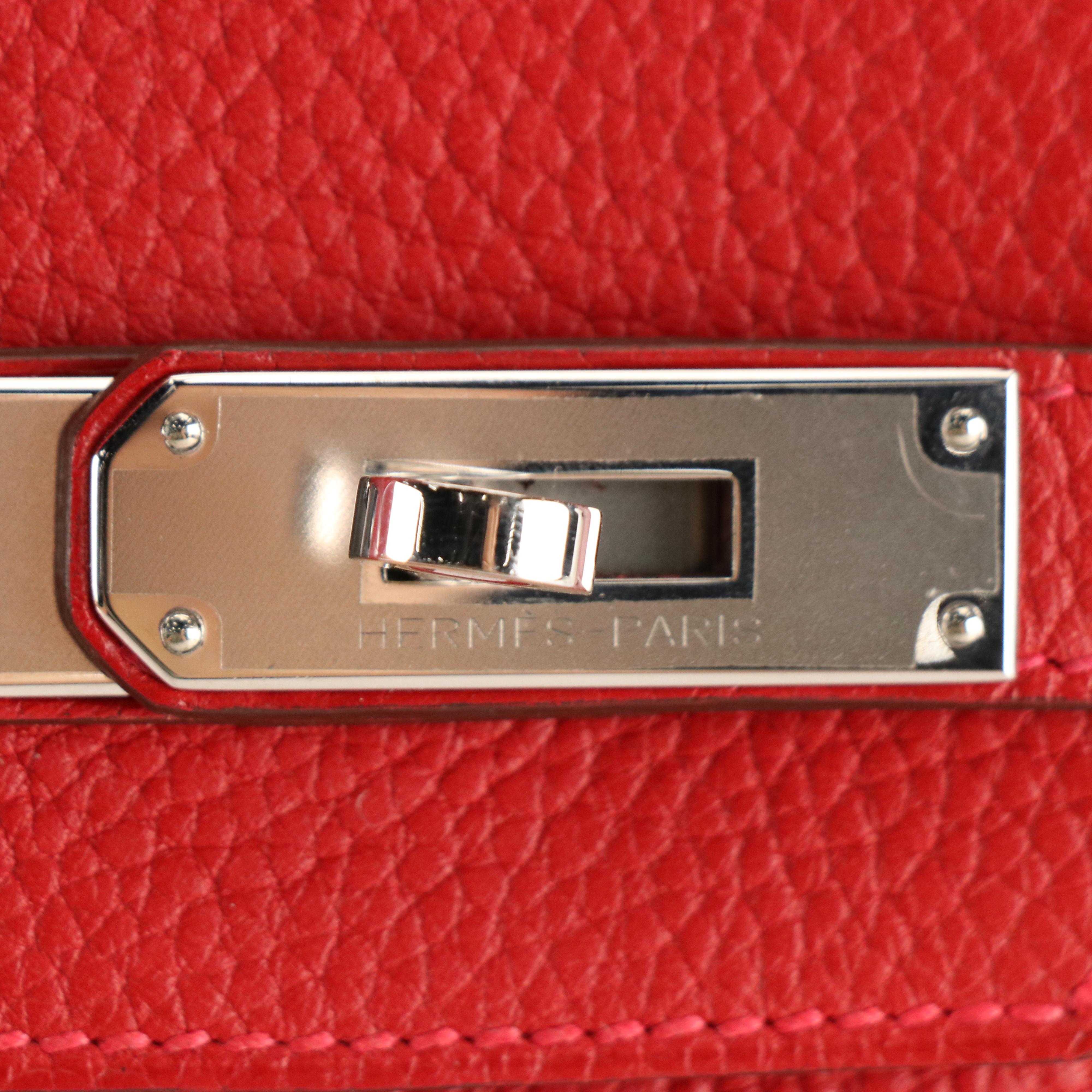 Hermès Birkin 35 Satchel in Red Togo Leather